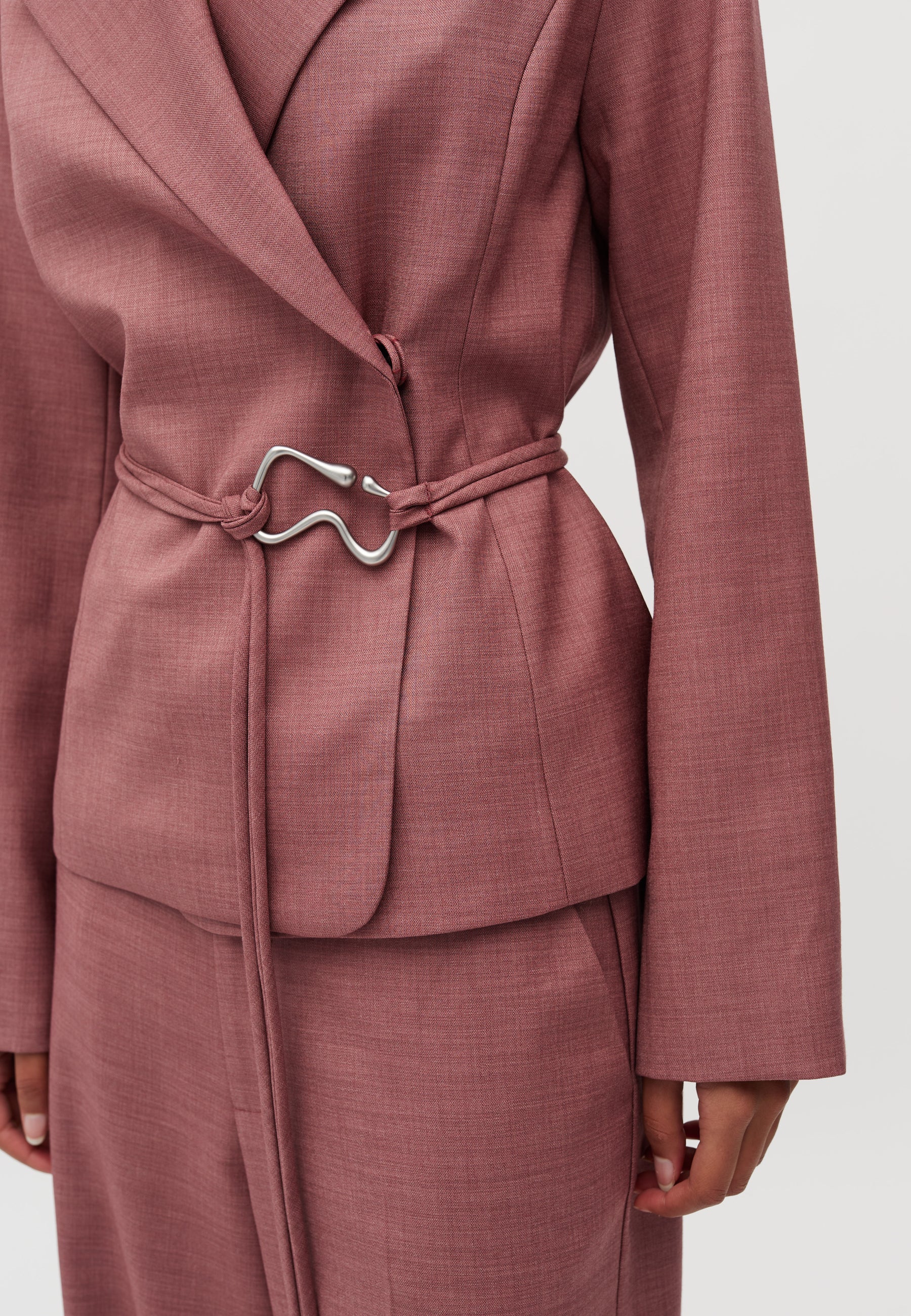 Ivia-M Blazer - Rose Brown Melange - Image 3