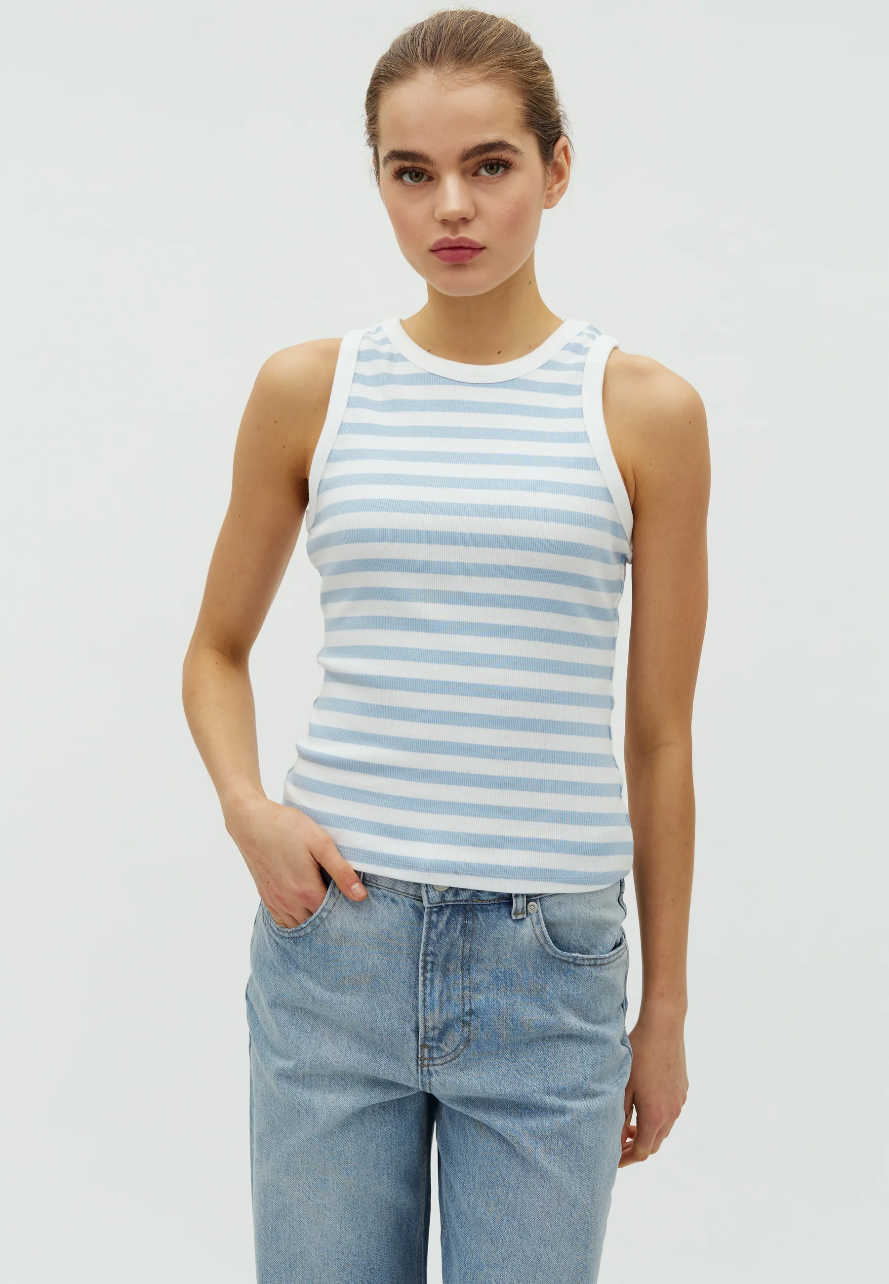 Jaxson-M Top - Classic Blue Stripe