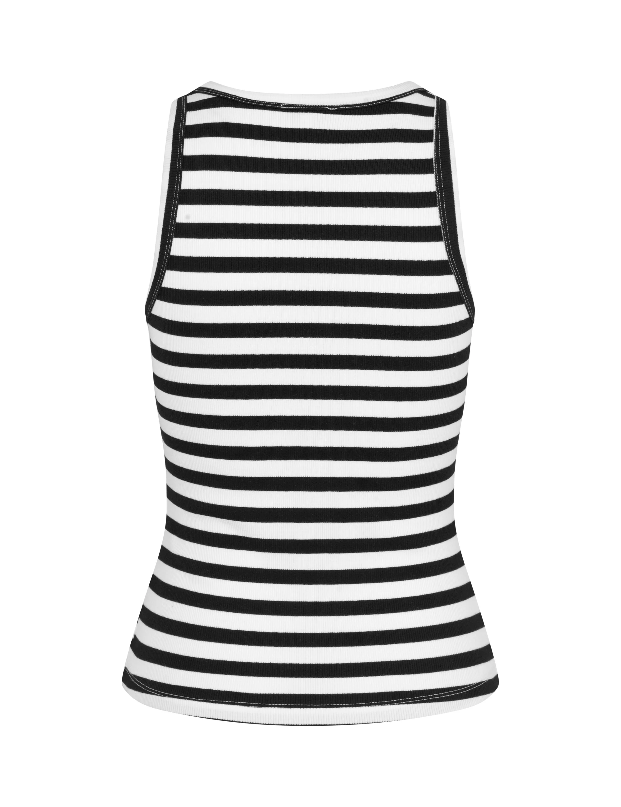Jaxson-M Top - White Black Stripe - Image 2