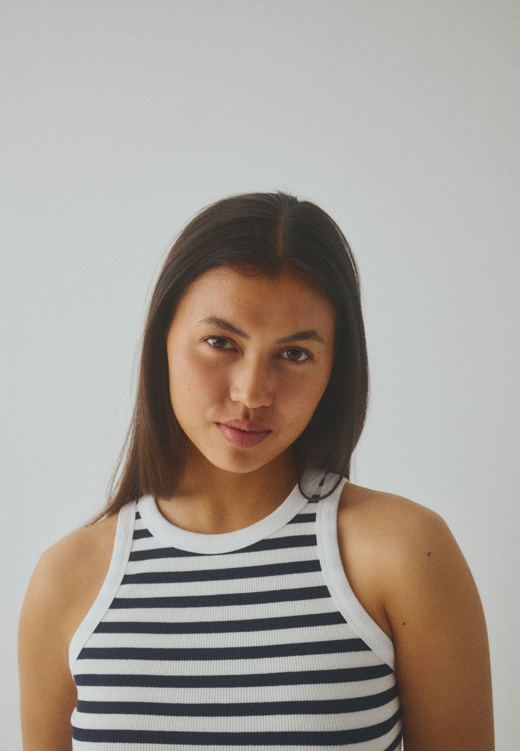Jaxson-M Top - White Black Stripe - Image 7