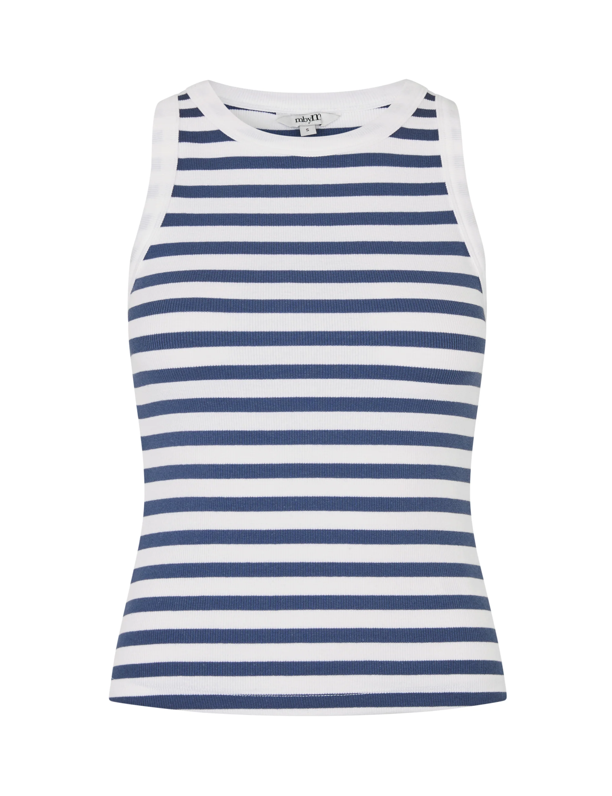 Jaxson-M Top - White Indigo Stripe - Image 4