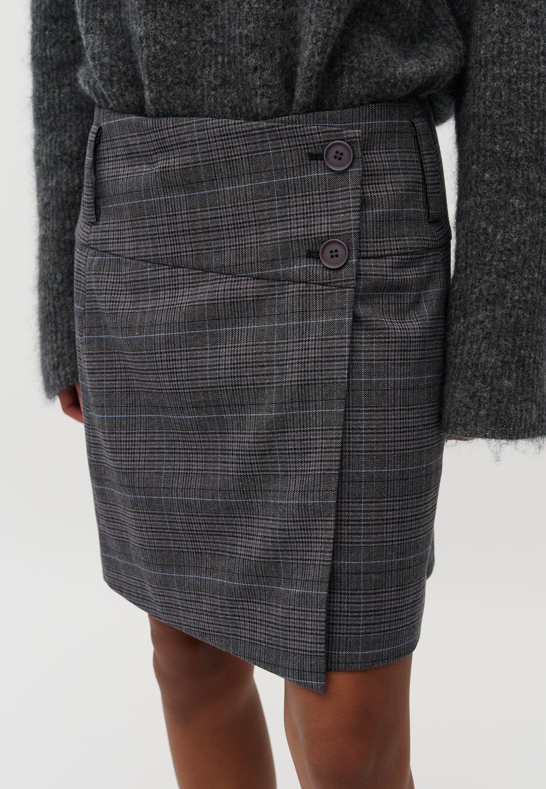 Jeani-M Skirt - Grey Check - Image 3