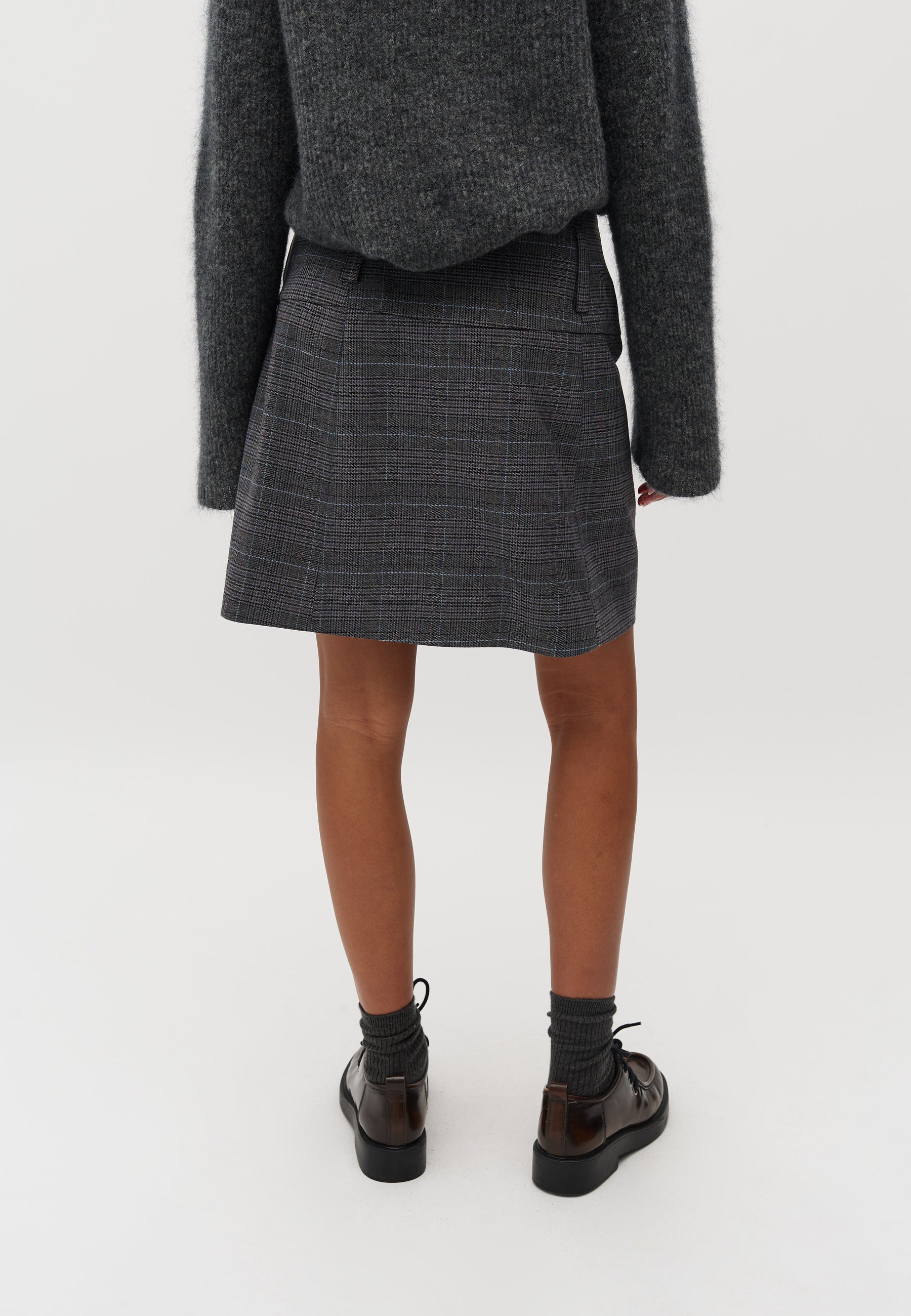 Jeani-M Skirt - Grey Check - Image 4