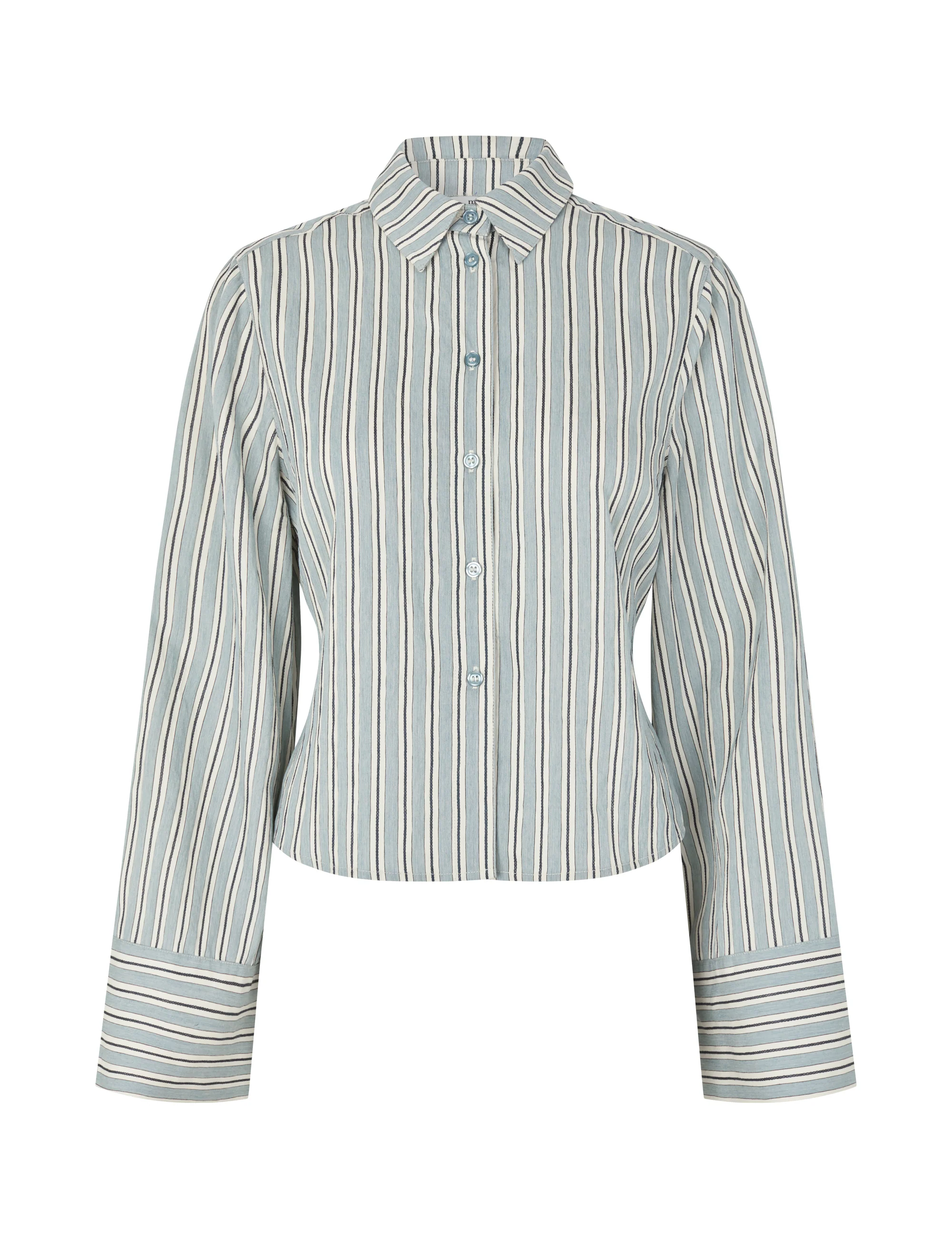 Kalana-M Shirt - Smoke Blue Kleo Stripe