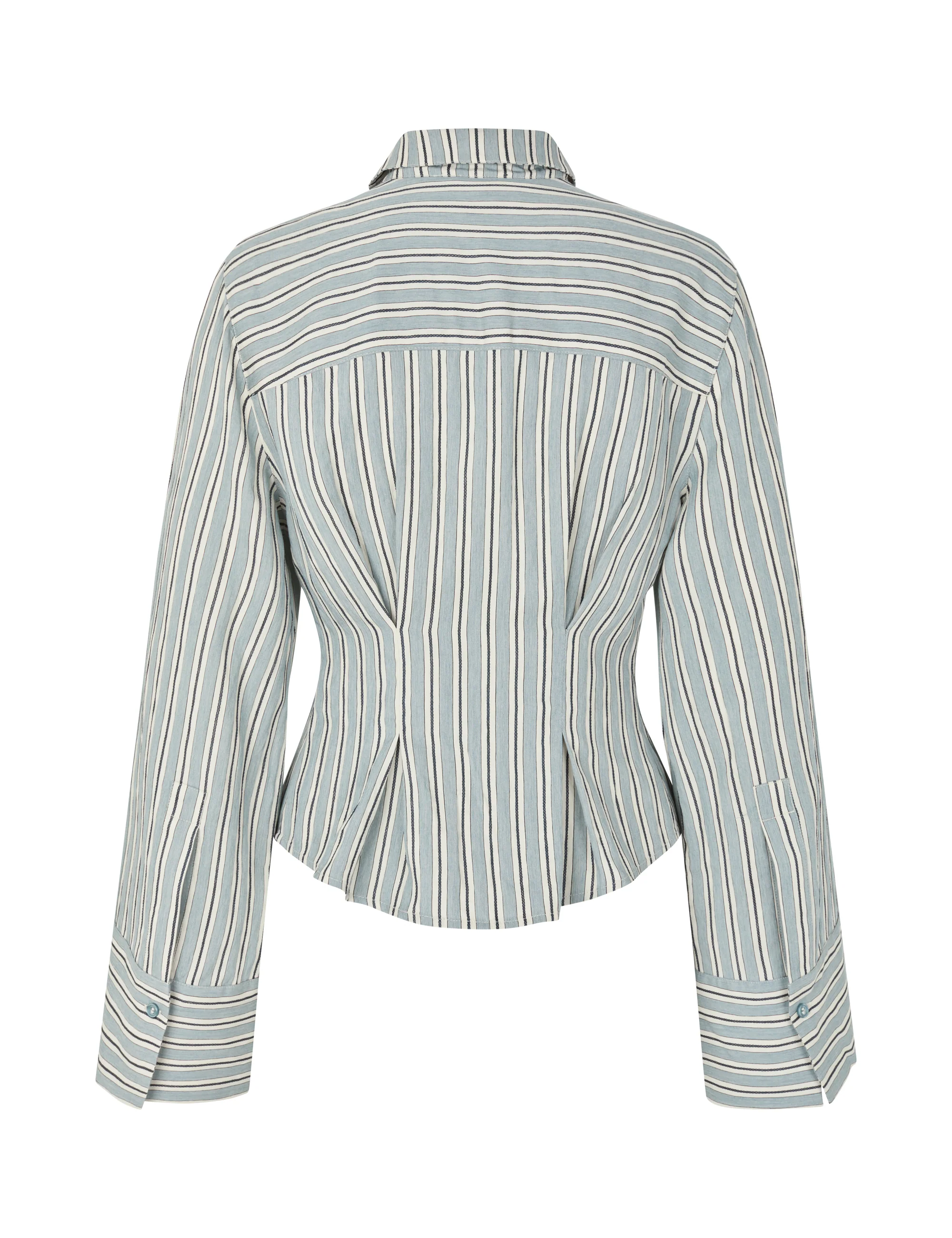 Kalana-M Shirt - Smoke Blue Kleo Stripe - Image 2