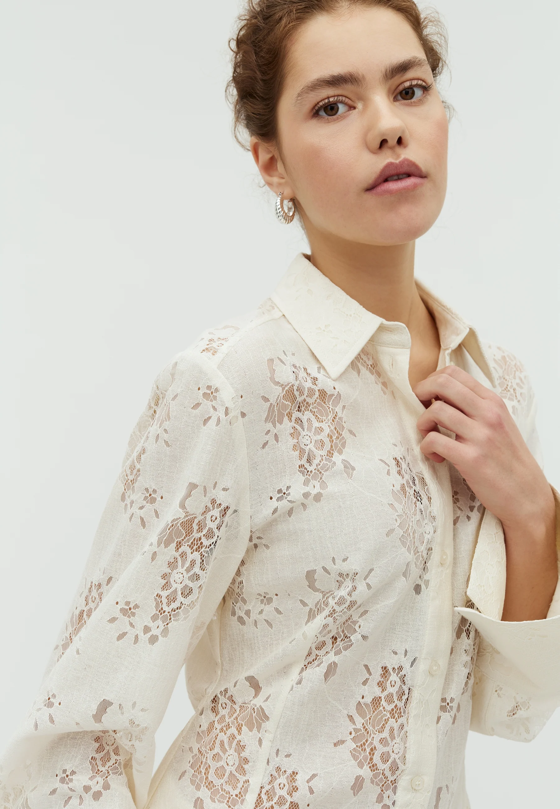 Kalanna L-M Blouse - Sugar - Image 2