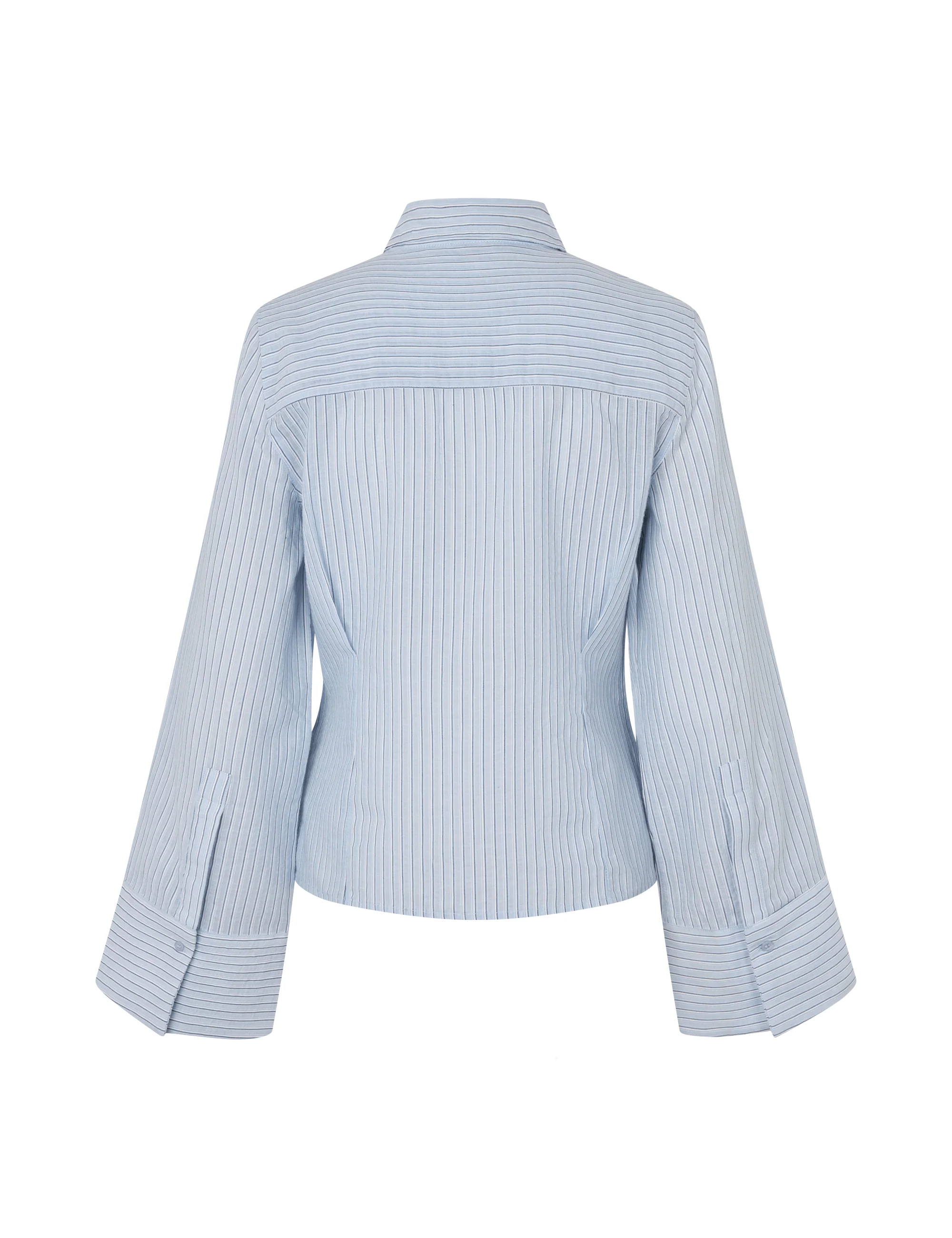Kalanna-M Shirt - Light Blue White Stripe - Image 7