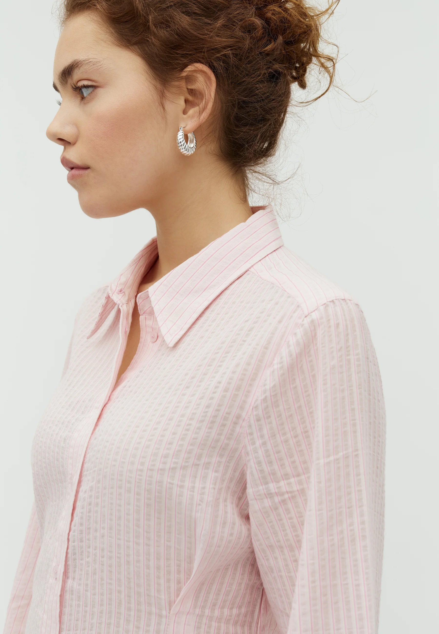 Kalanna-M Shirt - Pale Pink Stripe - Image 2