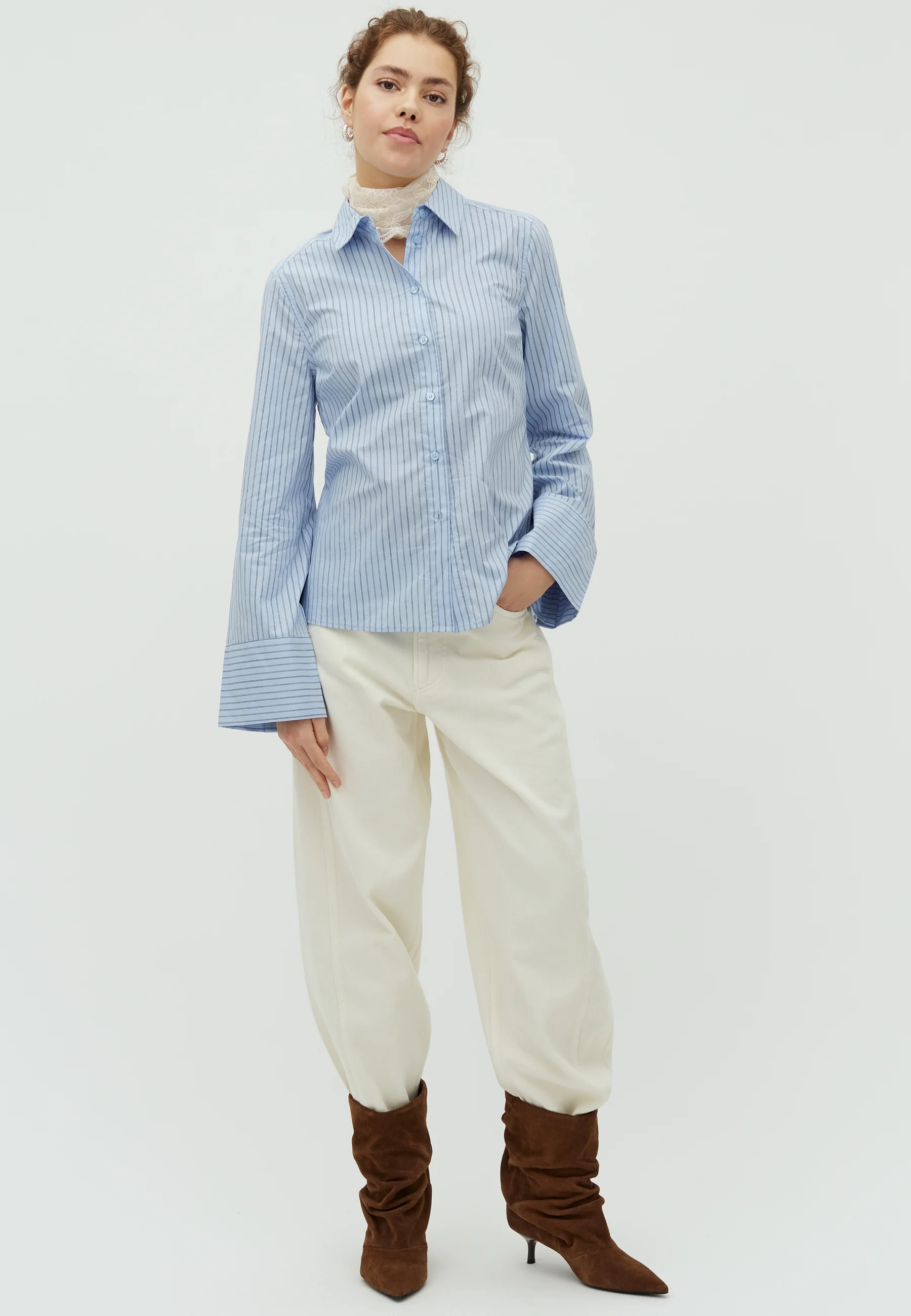 Kaloni-M Shirt - Blue Navy Stripe - Image 4