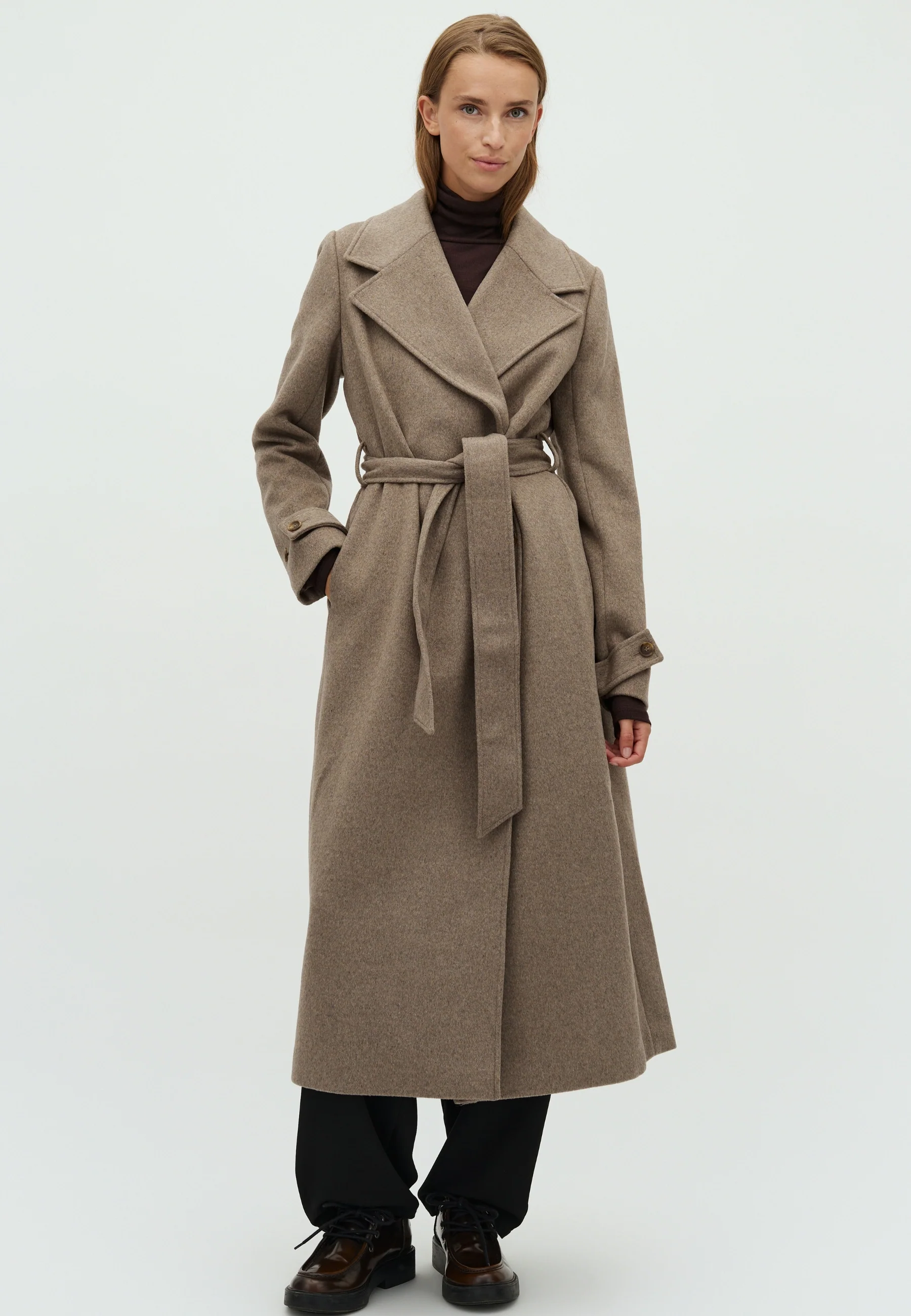 Kasimira-M Coat - Greige Melange