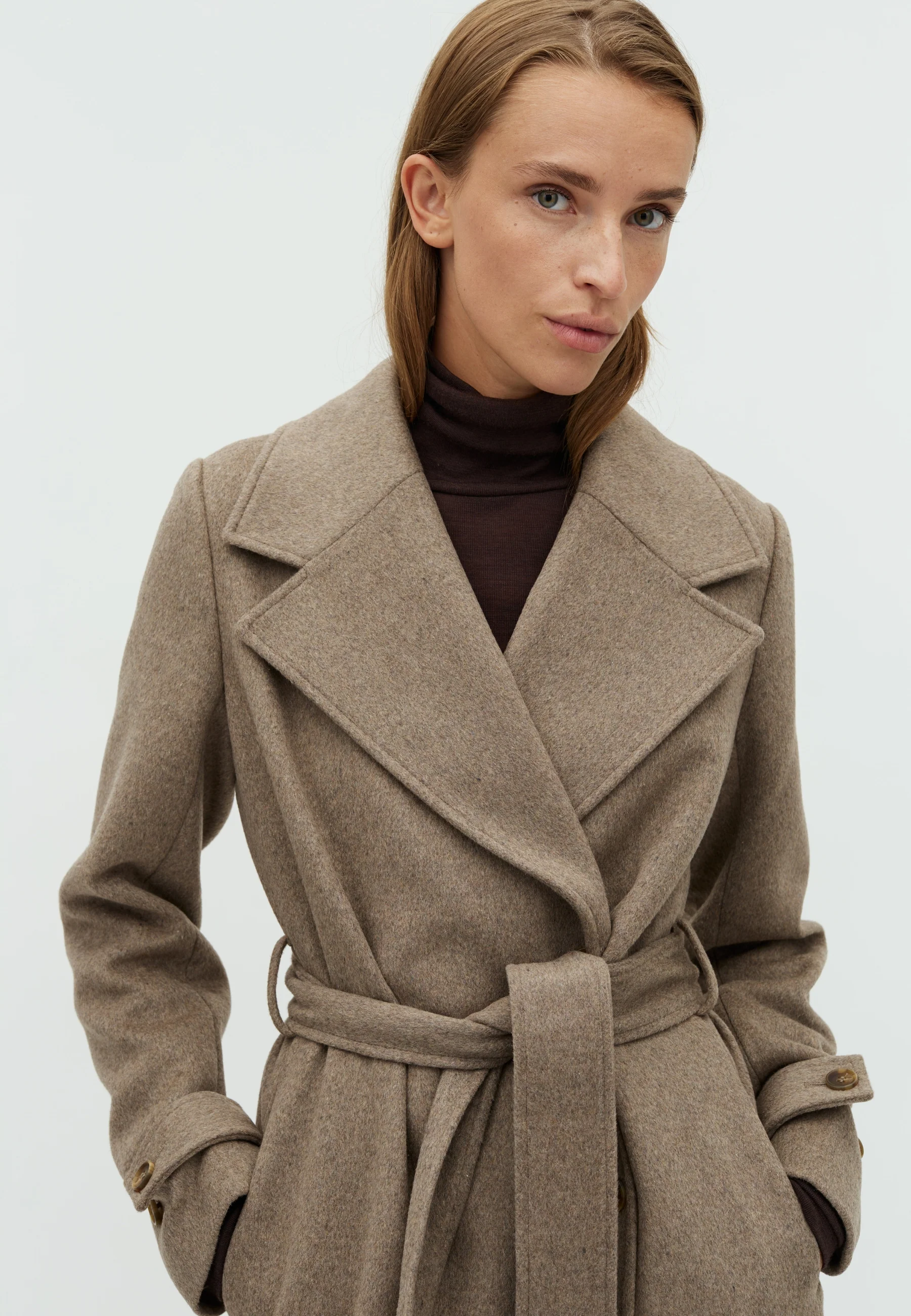 Kasimira-M Coat - Greige Melange - Image 2