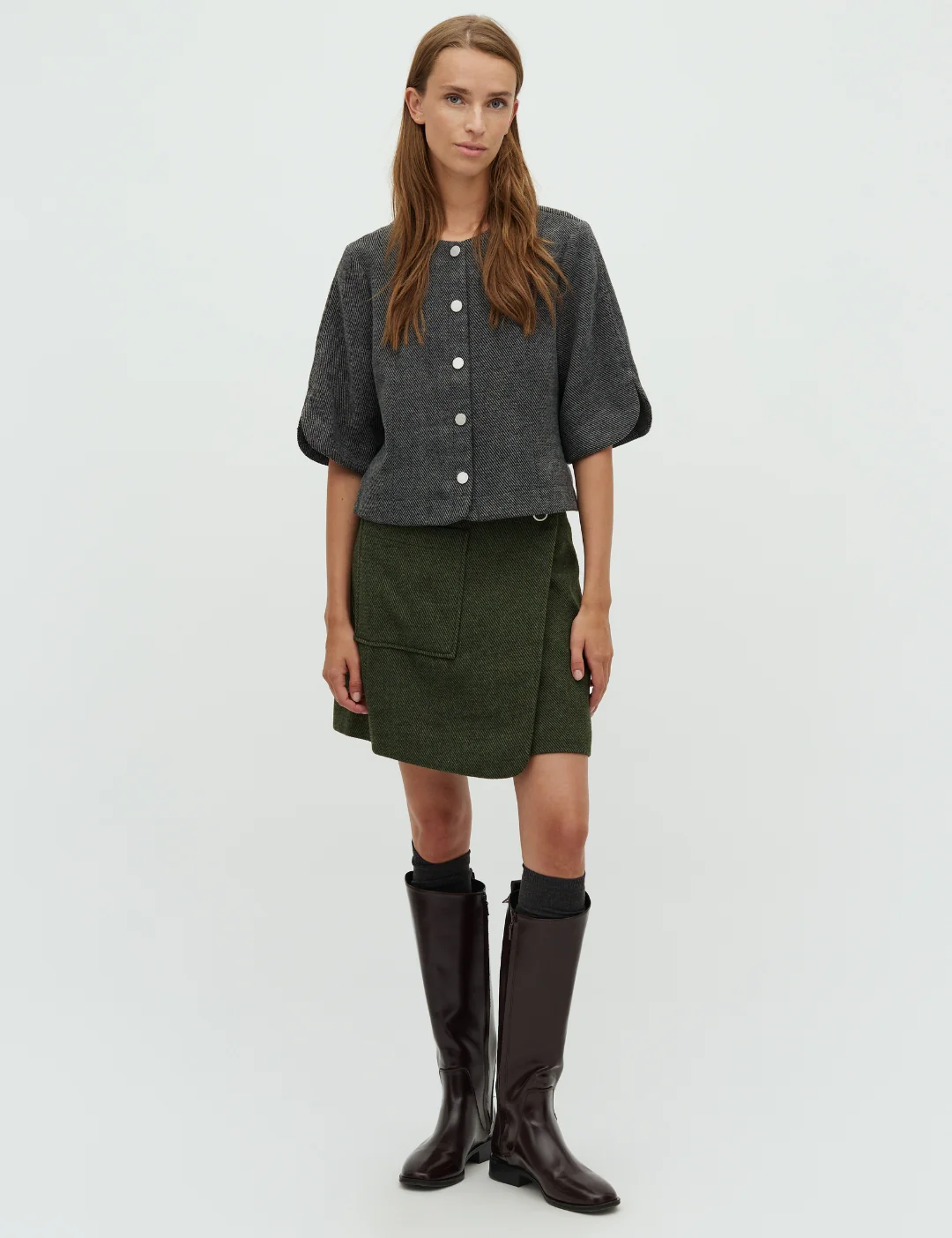 Kayanna-M Skirt - Army Twill