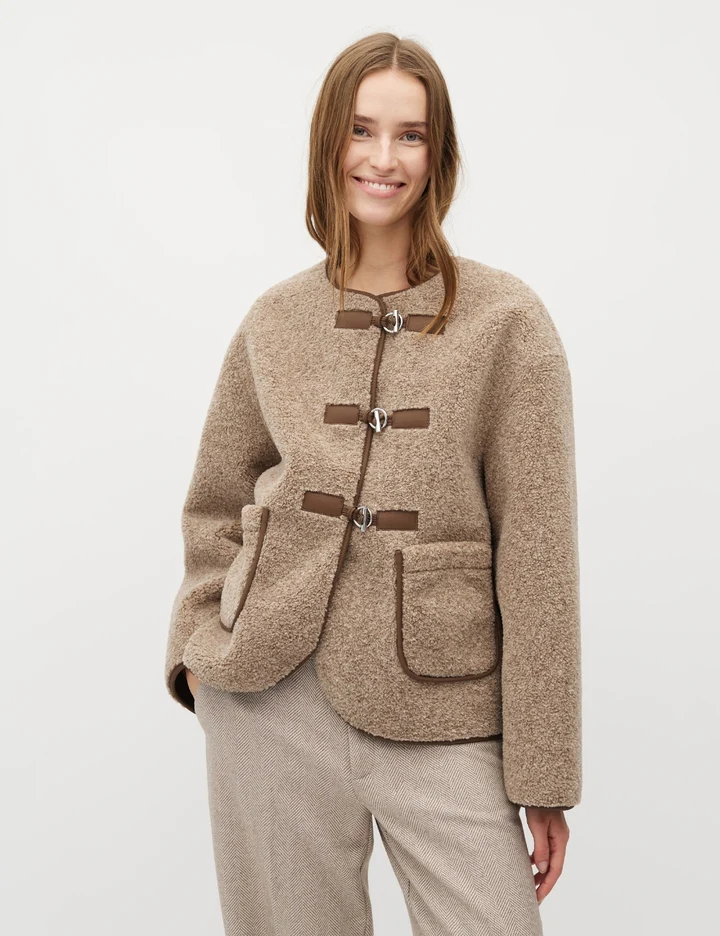 Keisa-M Jacket - Grey Coffee Melange - Image 2