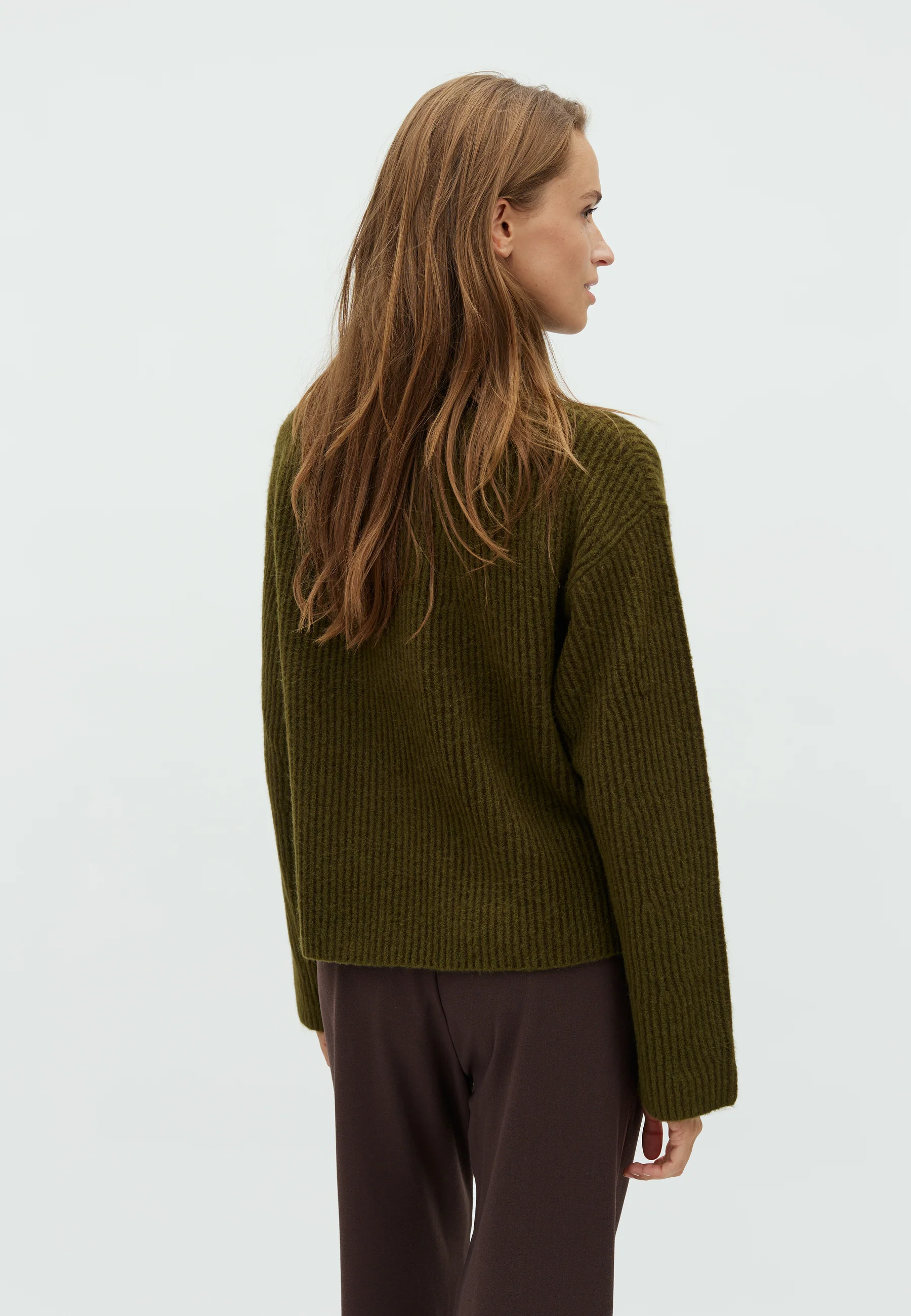 Kemina-M Turtleneck Sweater - Army Mix - Image 3