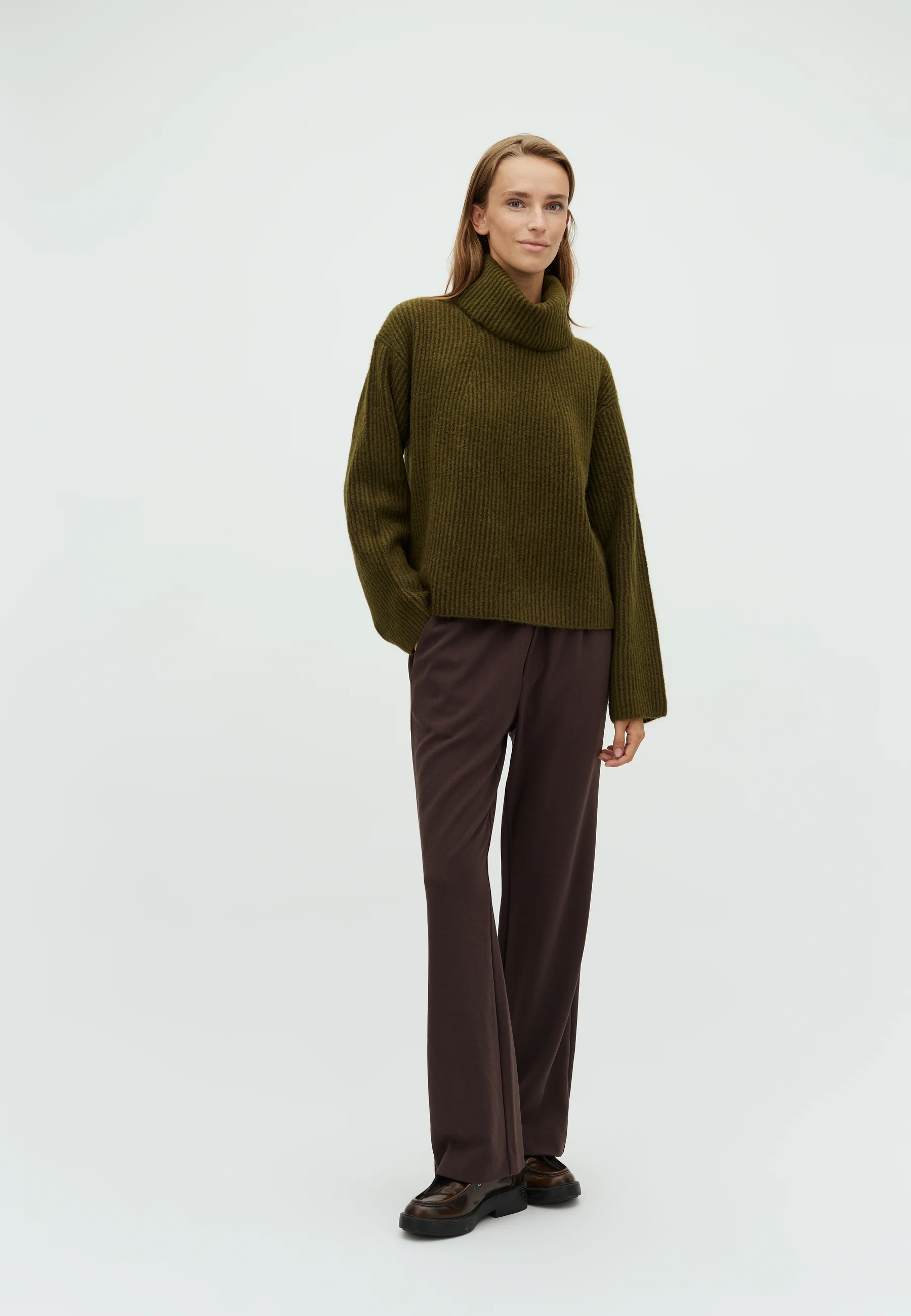 Kemina-M Turtleneck Sweater - Army Mix - Image 4