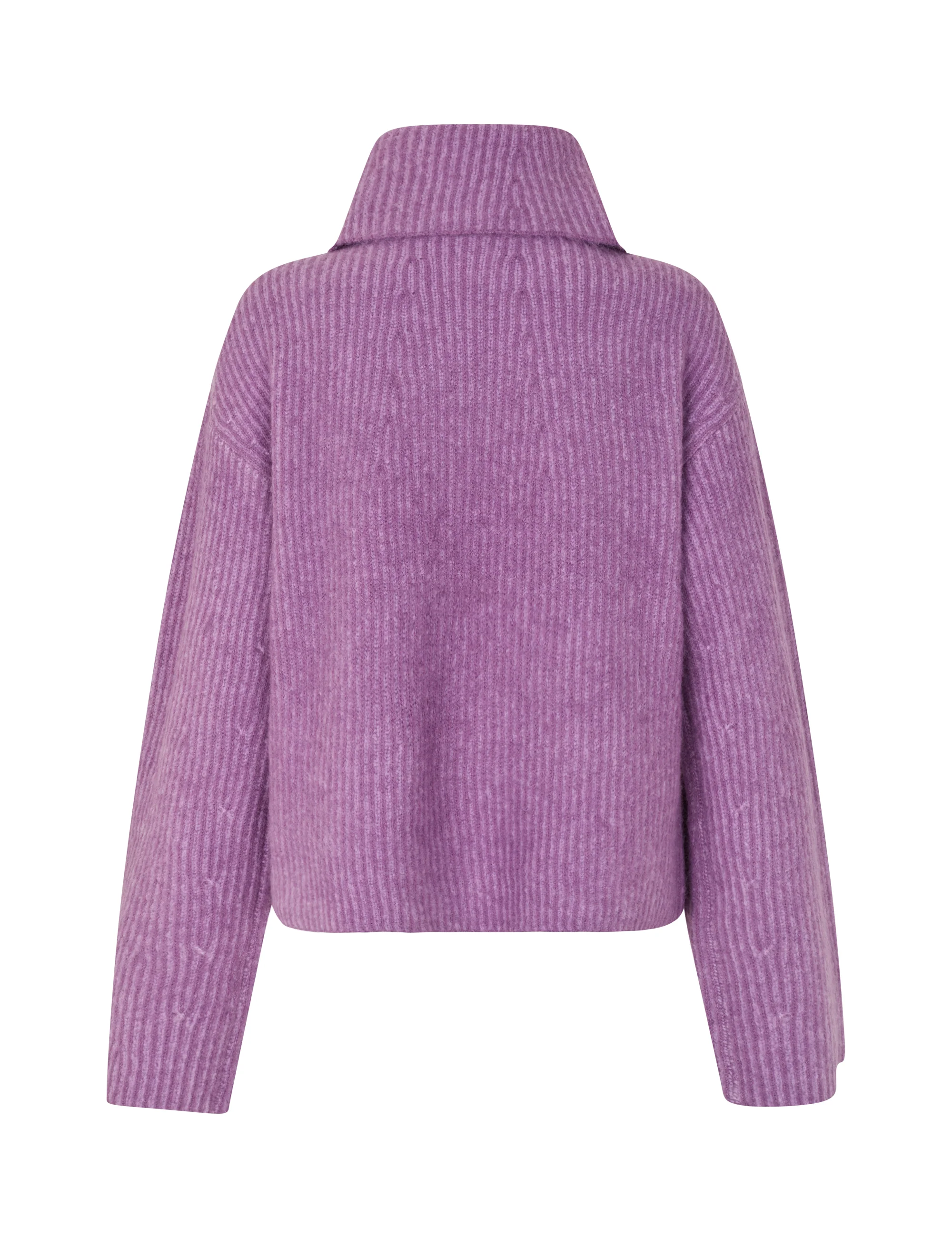 Kemina-M Turtleneck Sweater - Gentle Violet Stripe - Image 5