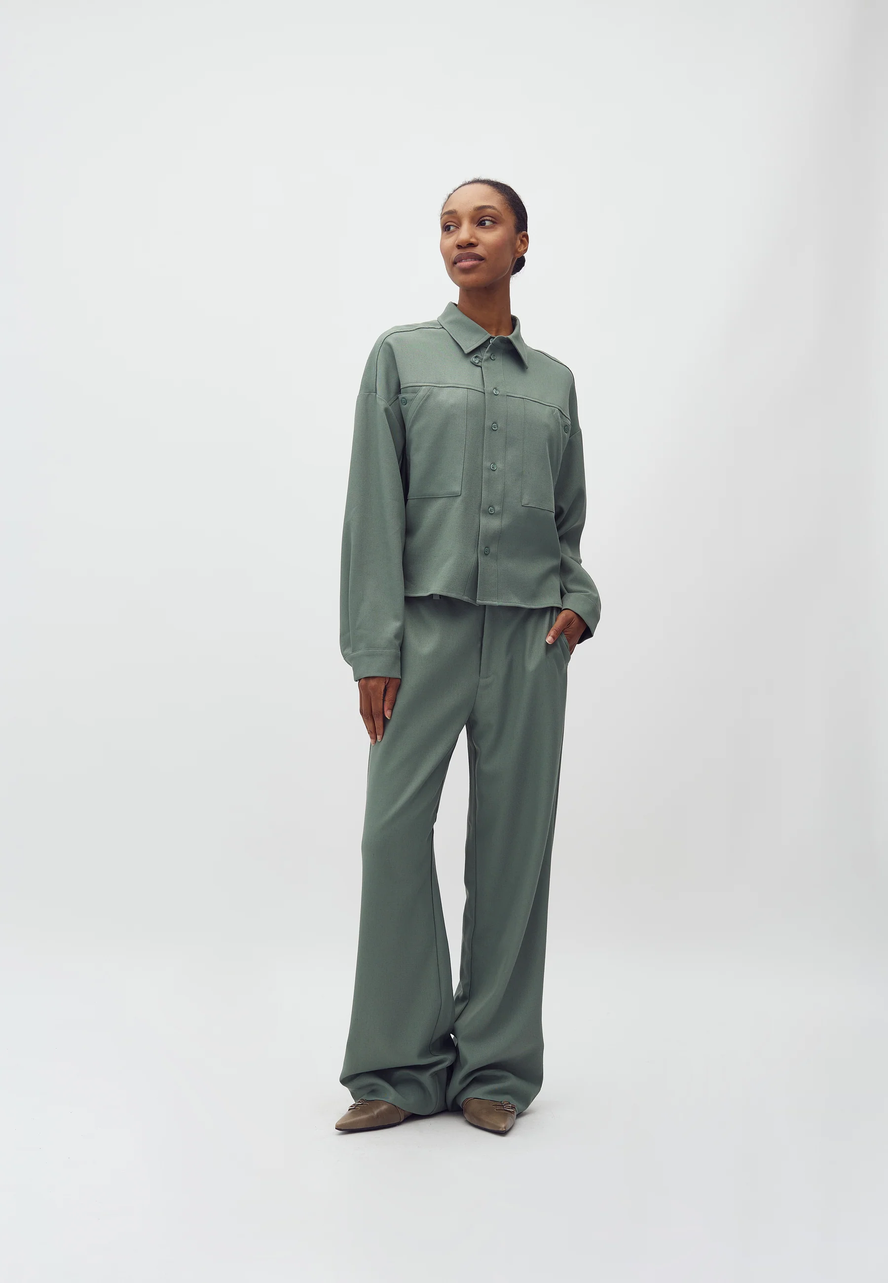 Levya-M Shirt - Iceberg Green Melange