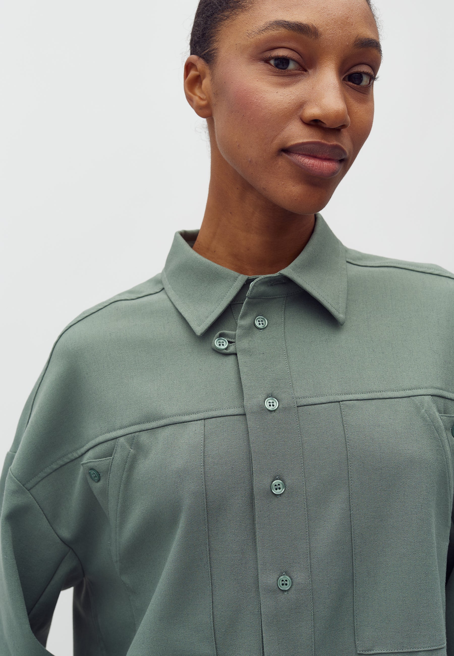 Levya-M Shirt - Iceberg Green Melange - Image 4