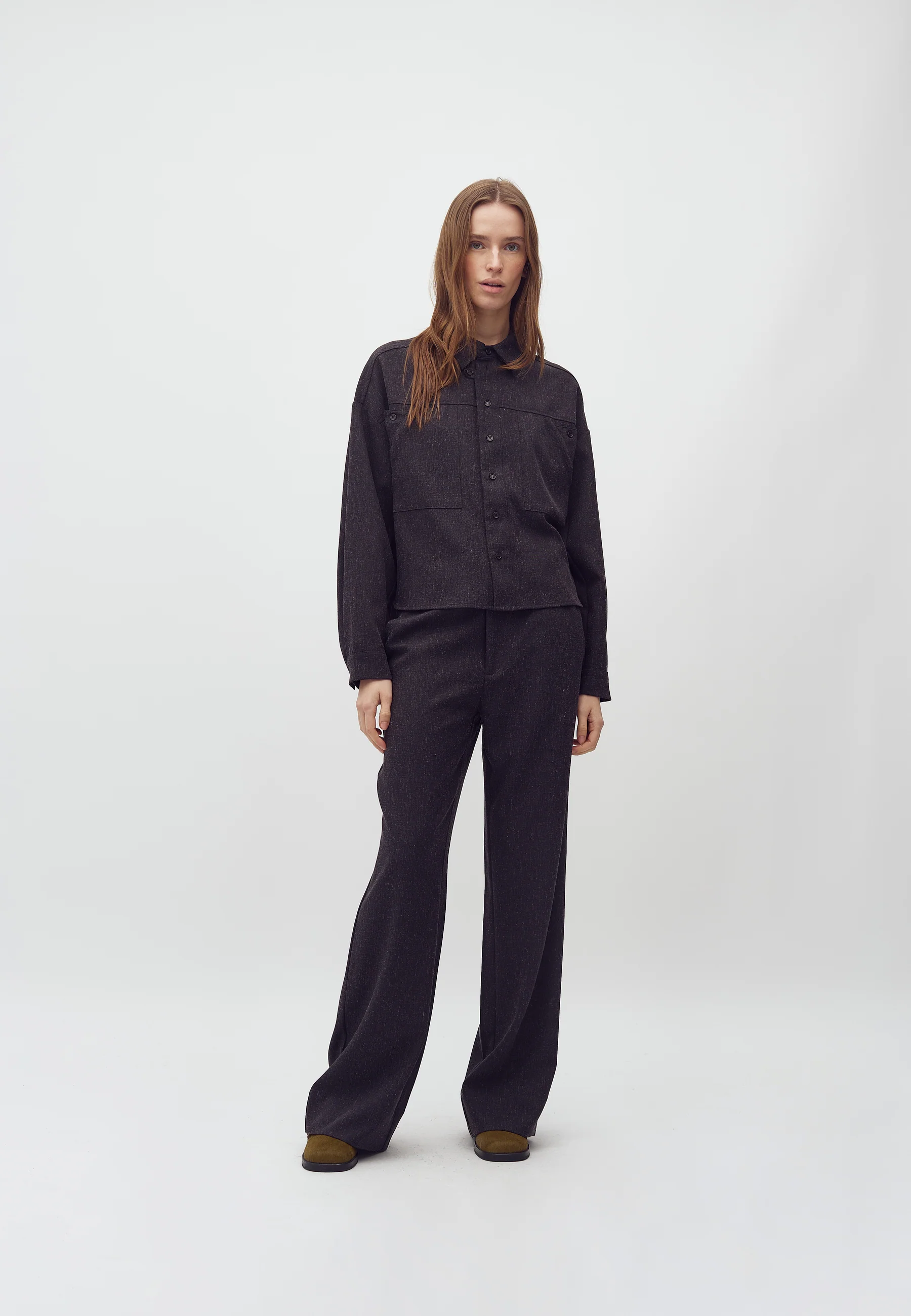 Levya-M Shirt - Midnight Navy Melange