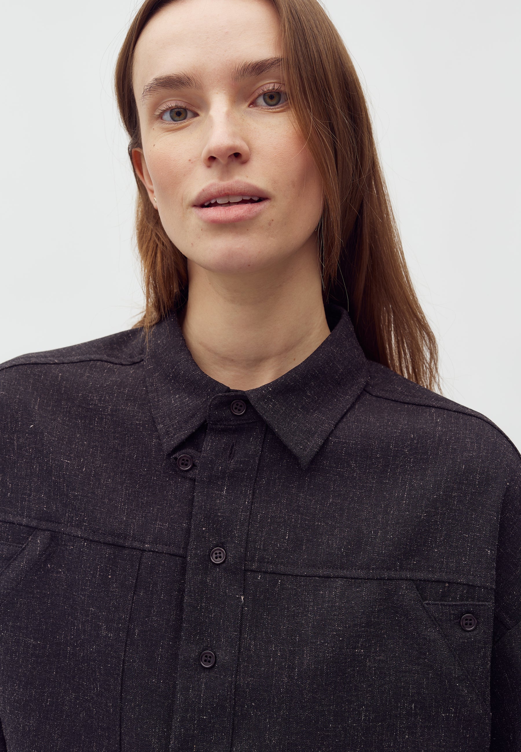Levya-M Shirt - Midnight Navy Melange - Image 4