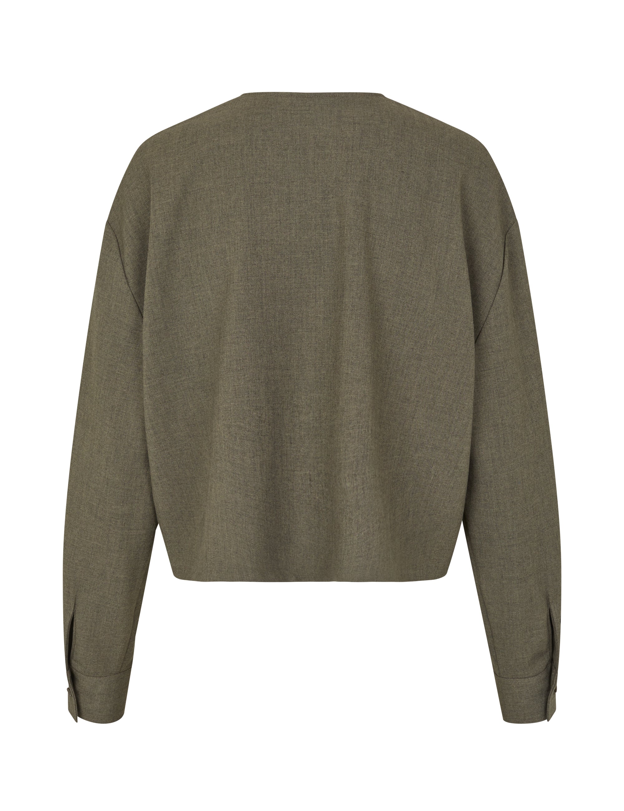 Lican-M Blouse - Deep Green Melange - Image 6