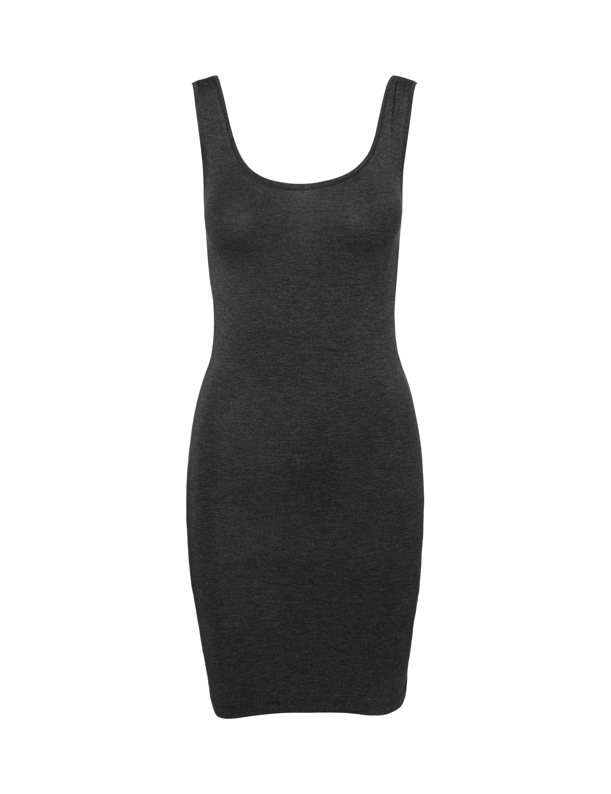 Lina Basic Top - Dark Grey Melange