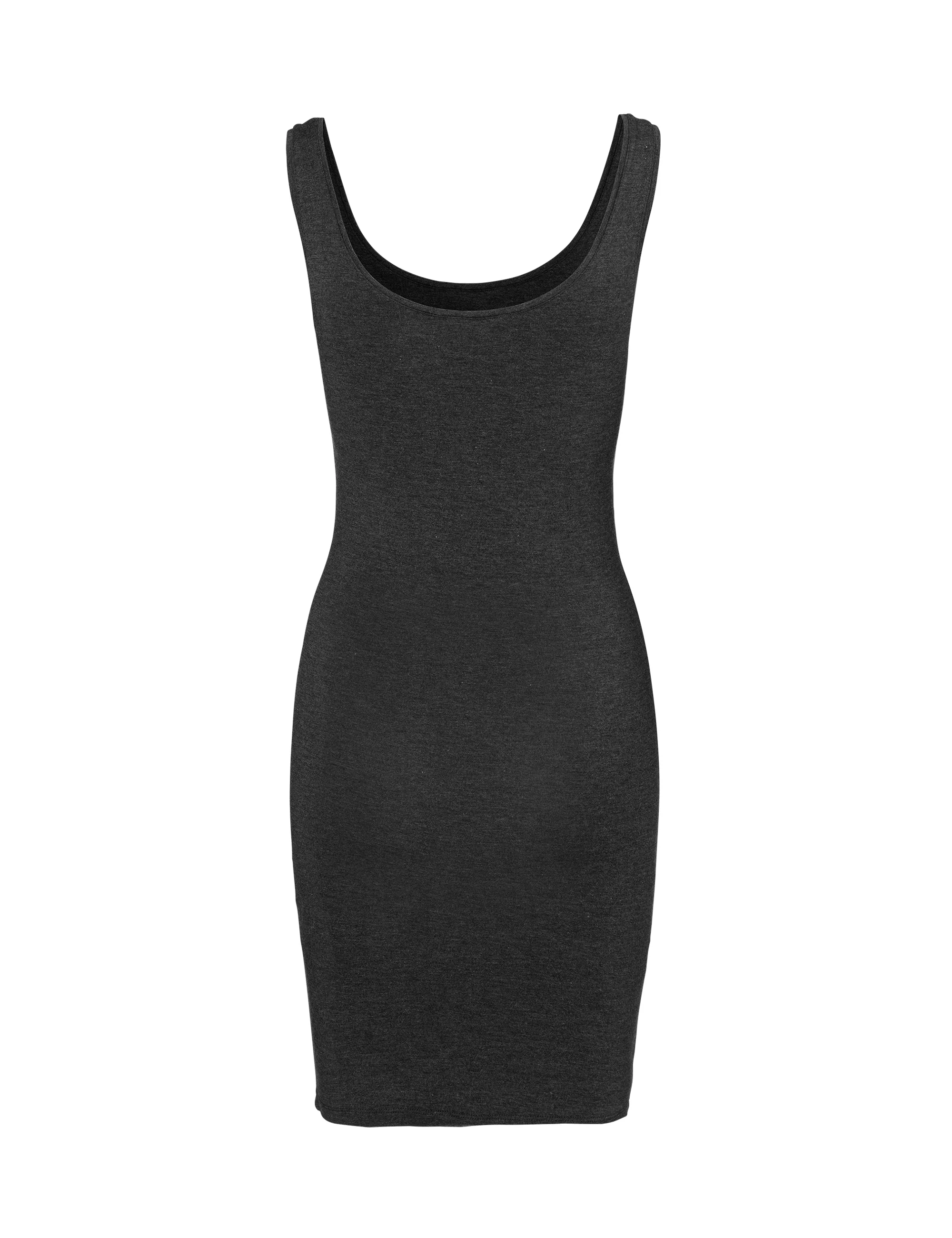 Lina Basic Top - Dark Grey Melange - Image 2