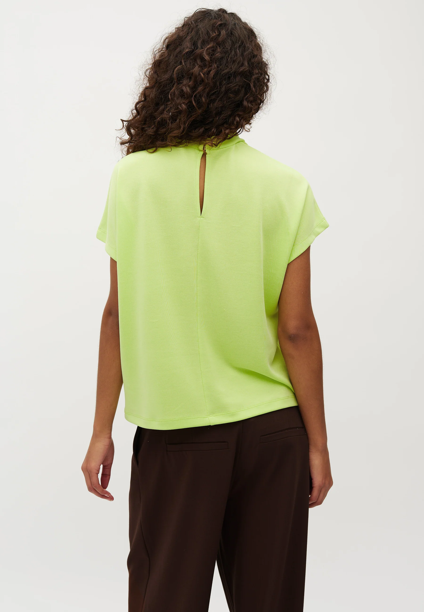 Linea Short-M T-shirt - Sunny Lime - Image 3
