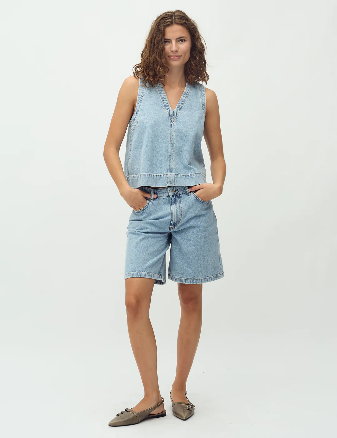 Louisana-M Top - Vintage Light Blue - Image 2