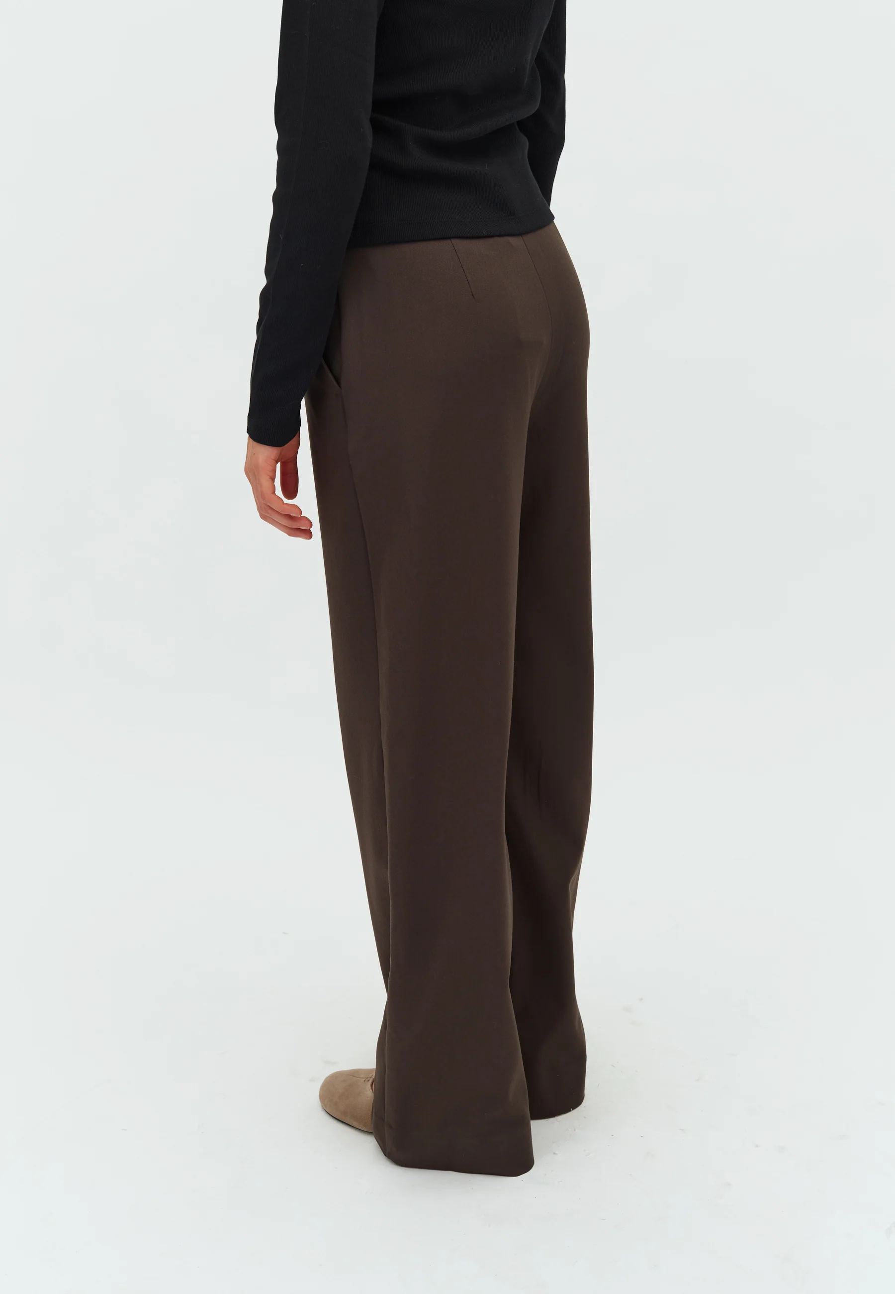 Lucy-M Trousers - Coffee Brown - Image 3