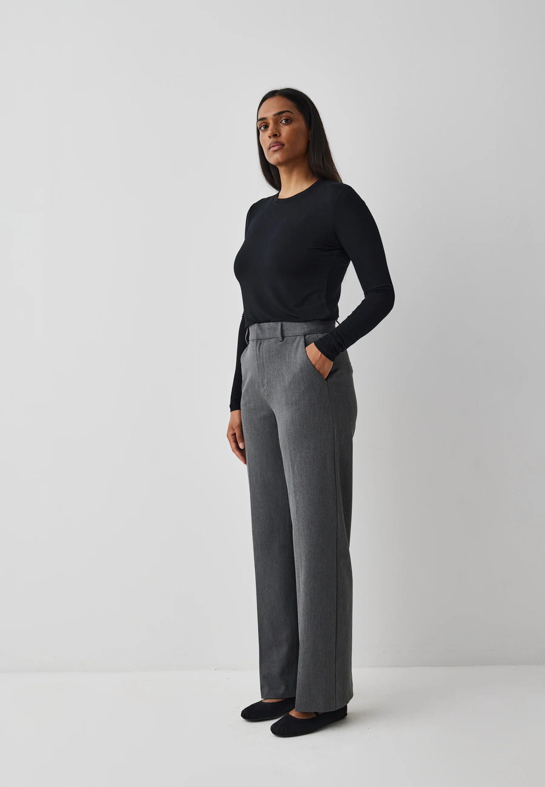 Lucy-M Trousers - Medium Melange - Image 17