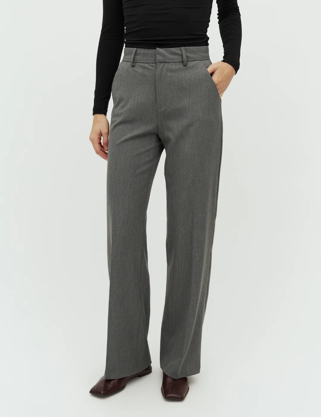 Lucy-M Trousers - Medium Melange - Image 2