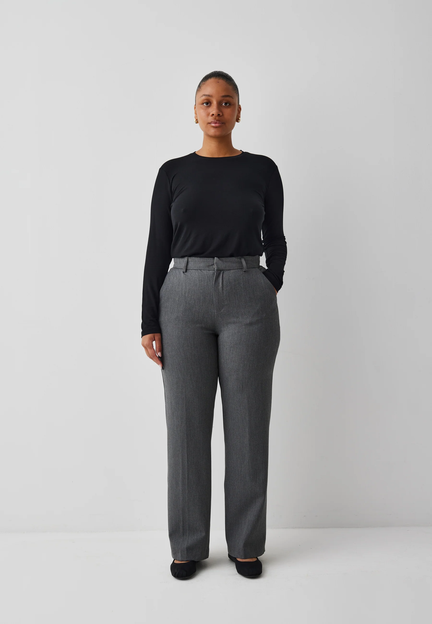 Lucy-M Trousers - Medium Melange - Image 7