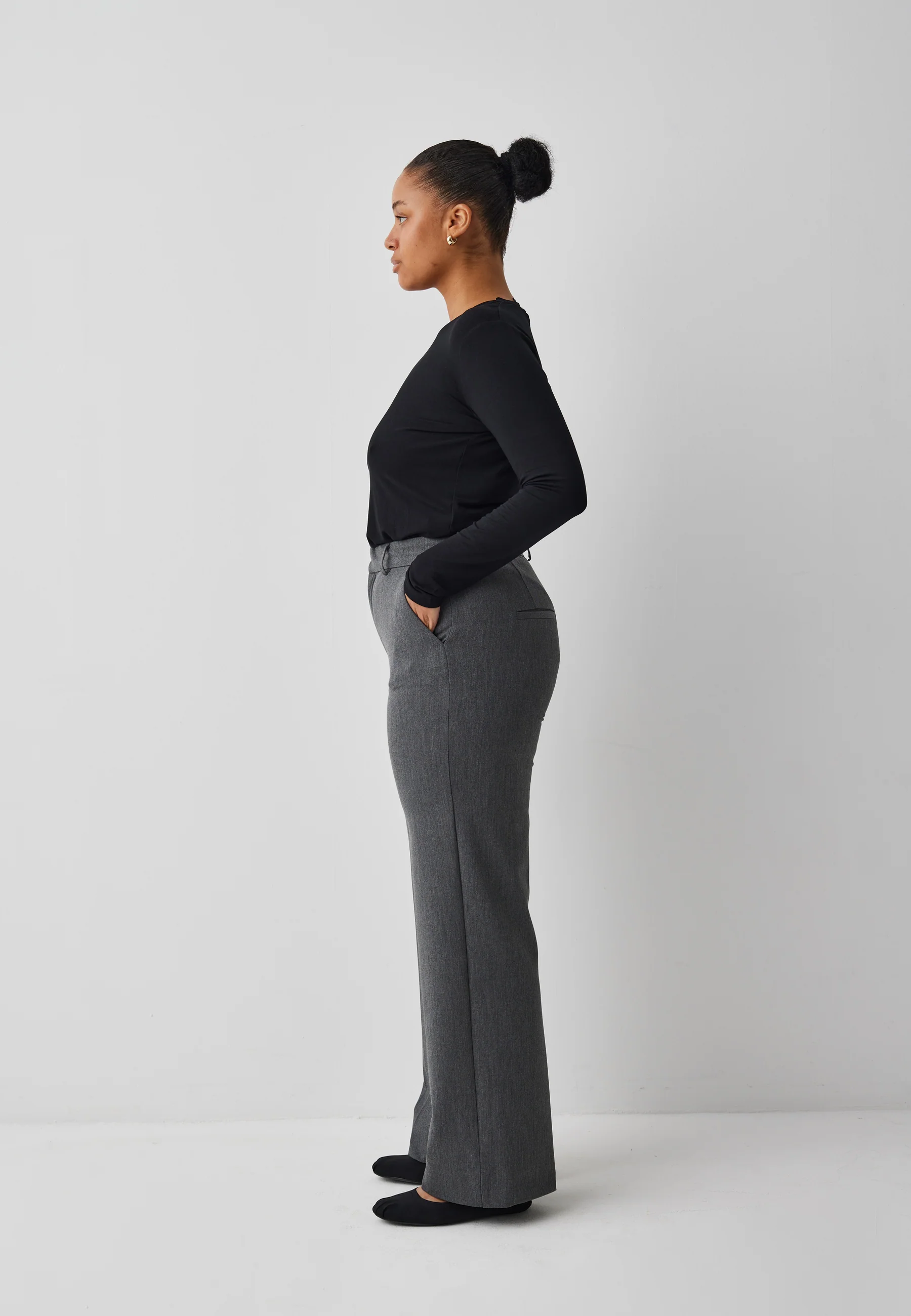 Lucy-M Trousers - Medium Melange - Image 9