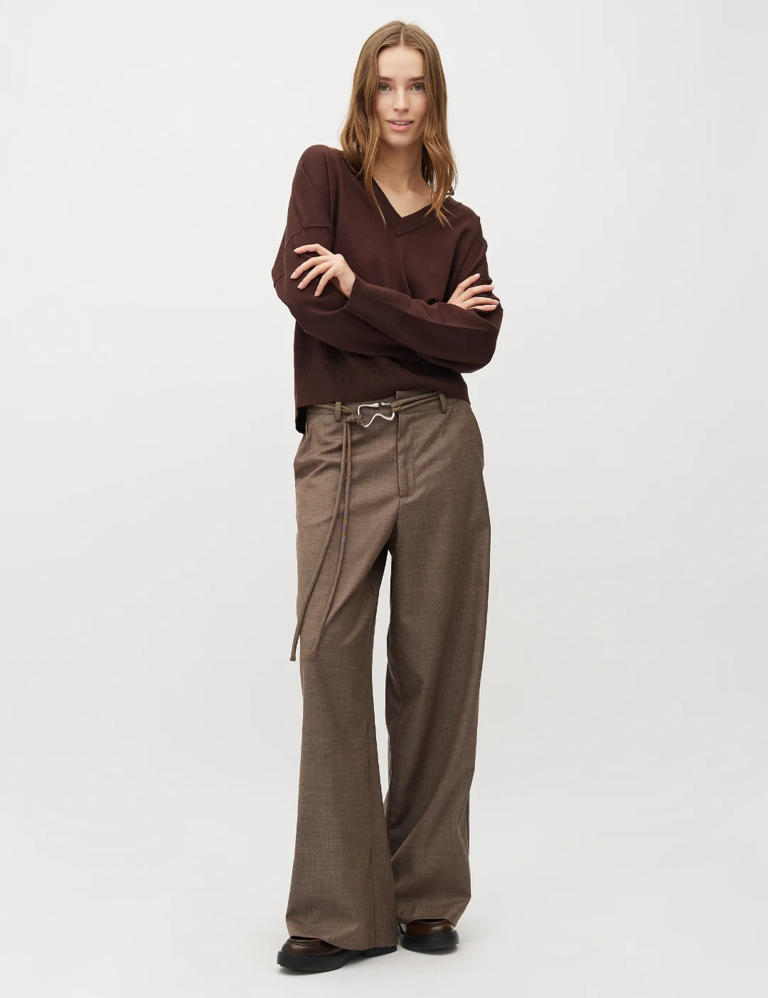 Lyrica-M Suit Trousers - Chicory Coffee Melange