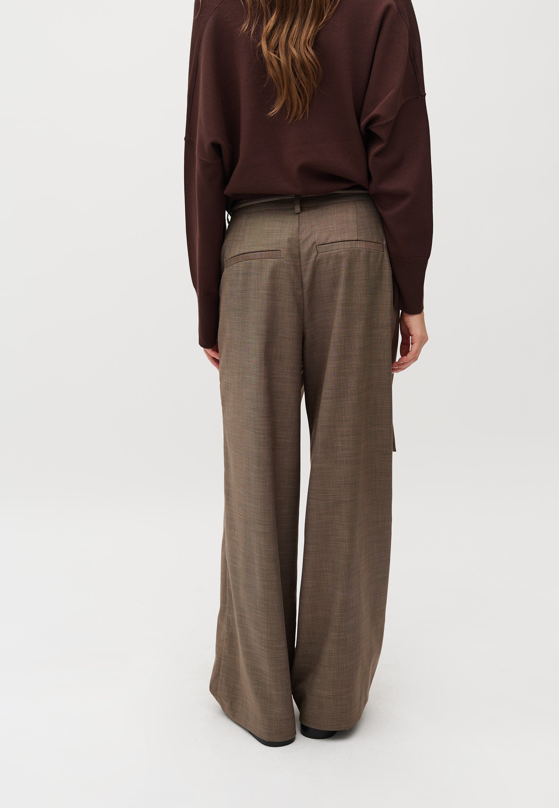 Lyrica-M Suit Trousers - Chicory Coffee Melange - Image 5