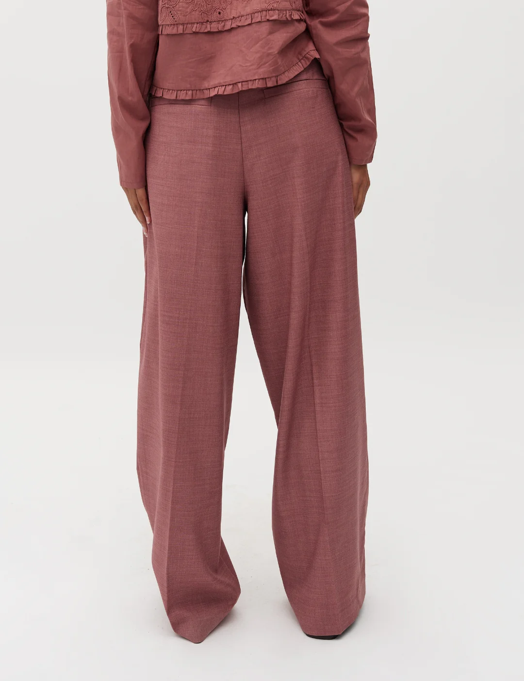 Lyrica-M Suit Trousers - Rose Brown Melange - Image 4