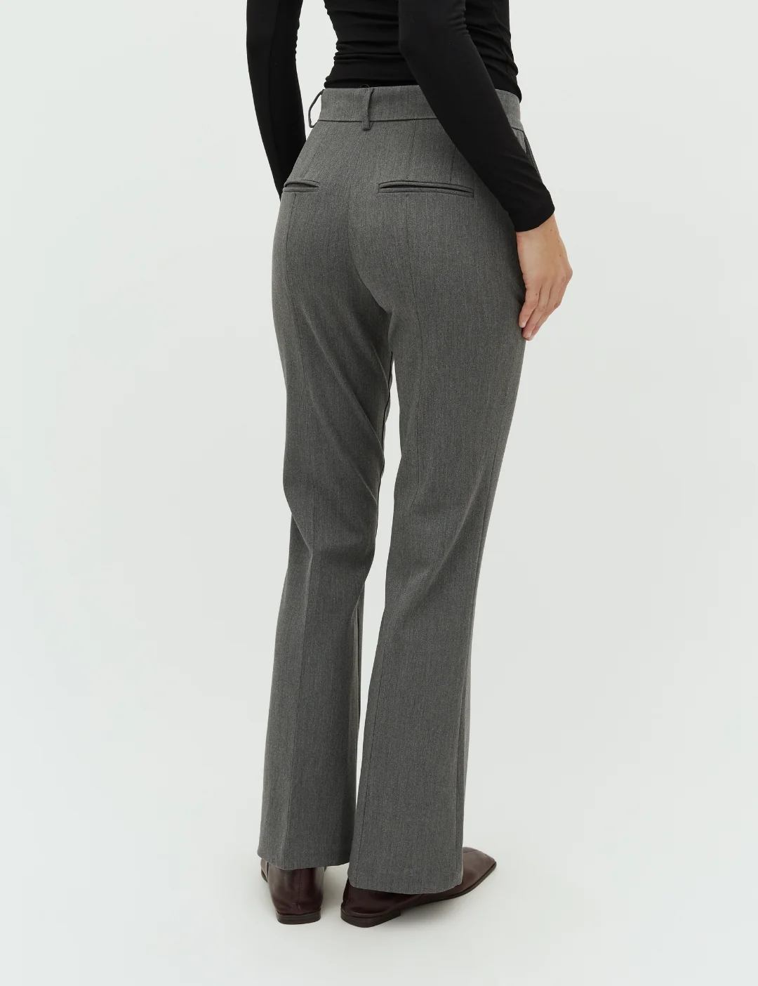 Maii Trousers - Medium Melange - Image 3