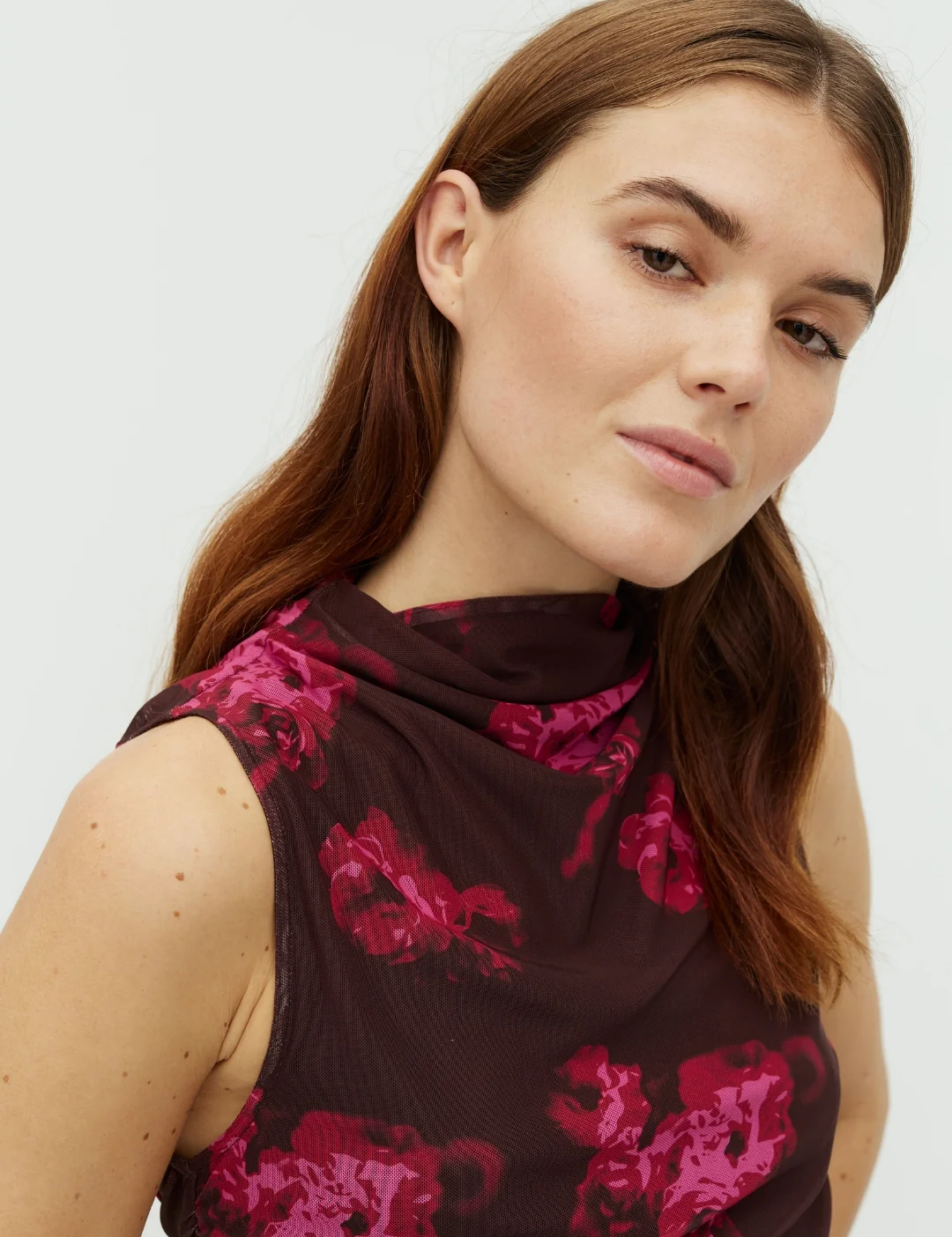 Marceline-M Top - Dark Florella Print - Image 2