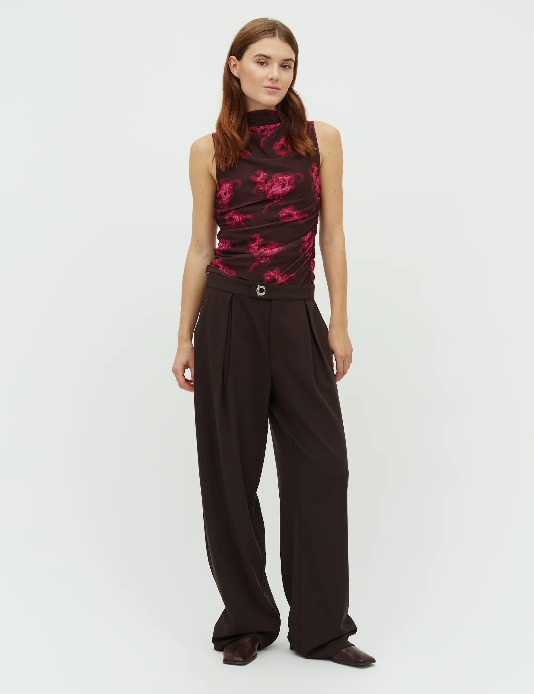 Marceline-M Top - Dark Florella Print - Image 4