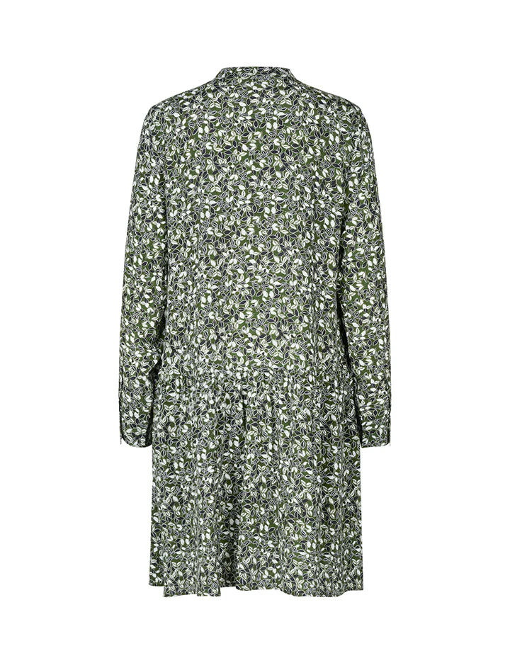 Meera-M Dress - Antares Print Bronze Green - Image 2