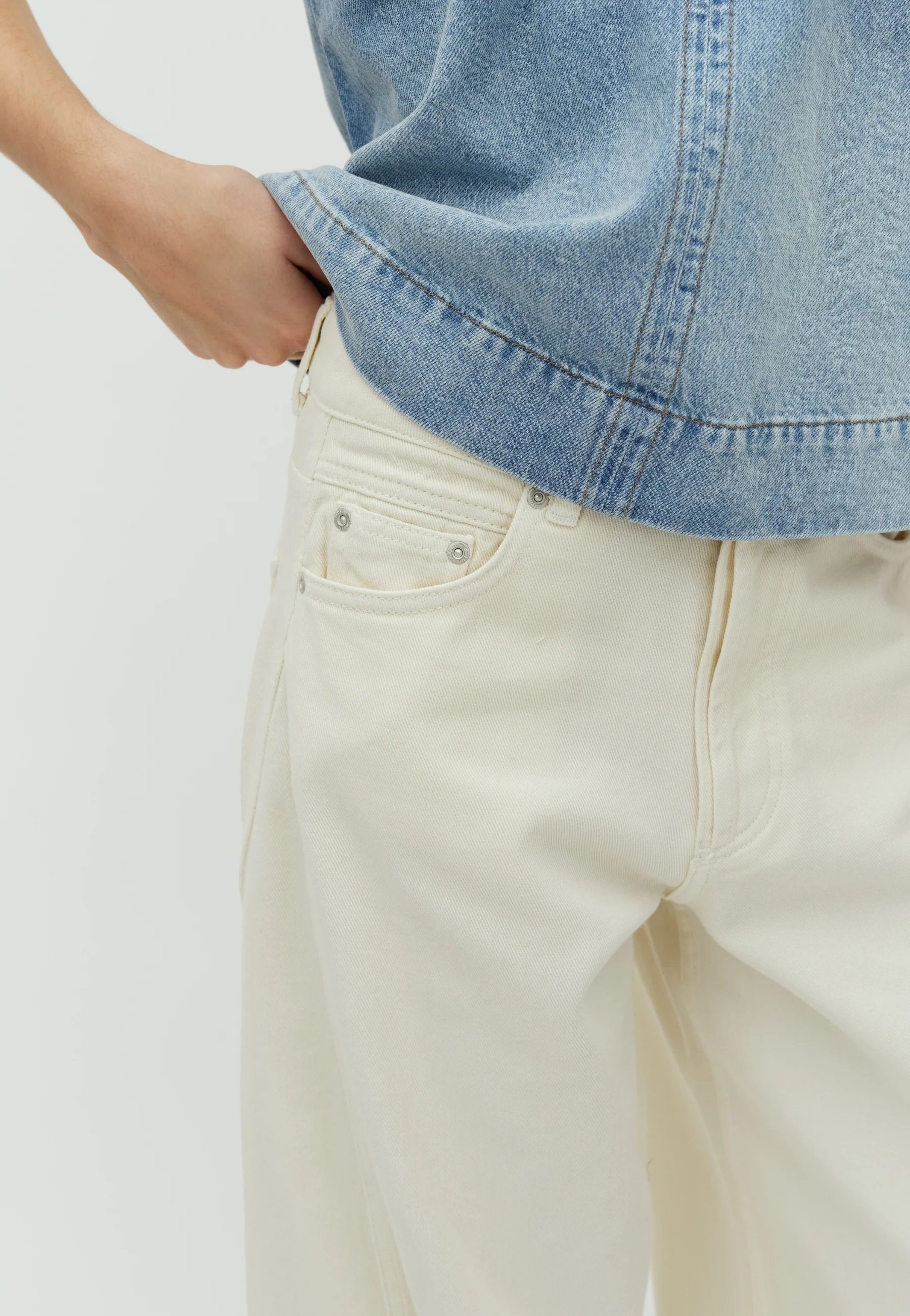 Menton-M Jeans - Pale Crem - Image 3