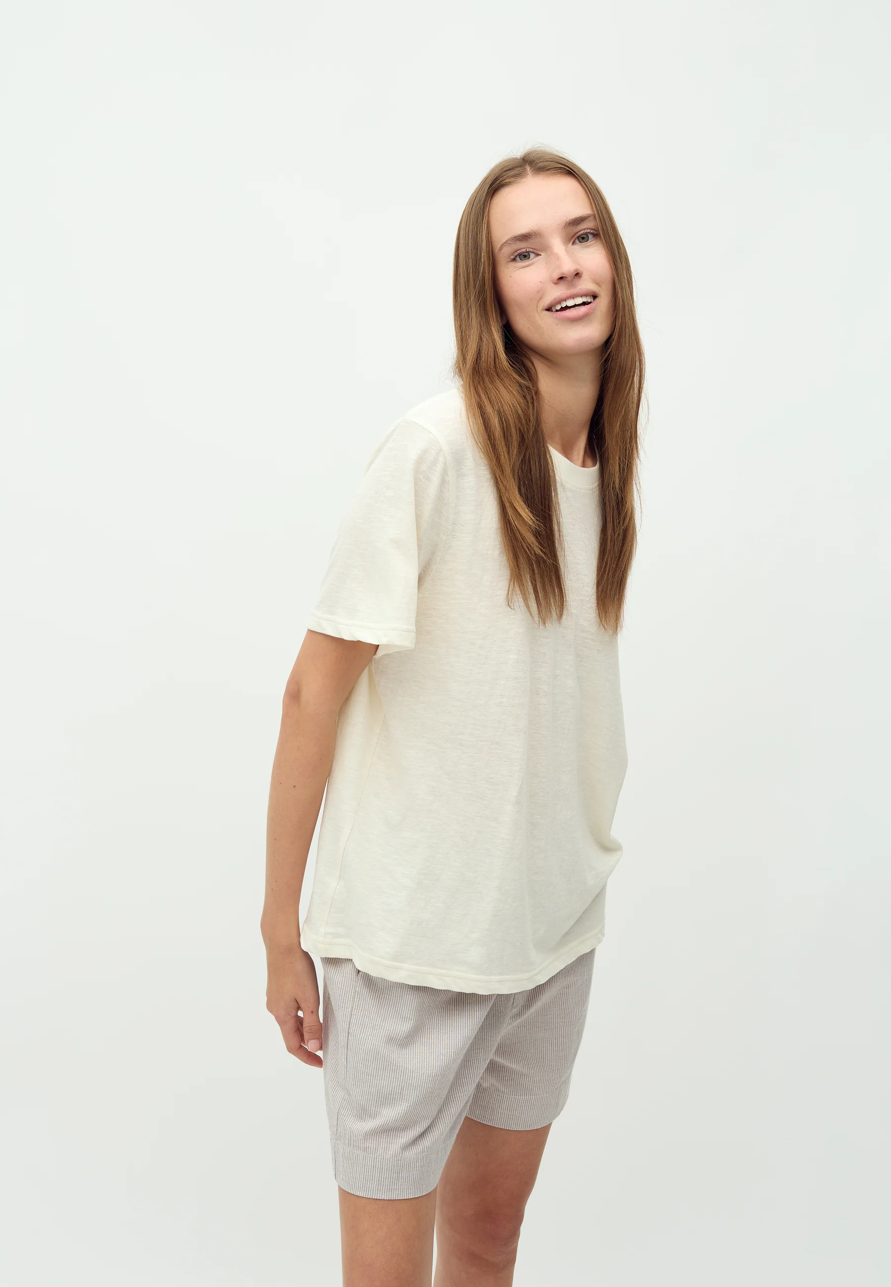 Meris-M Shorts - Cinder White Stripe - Image 2