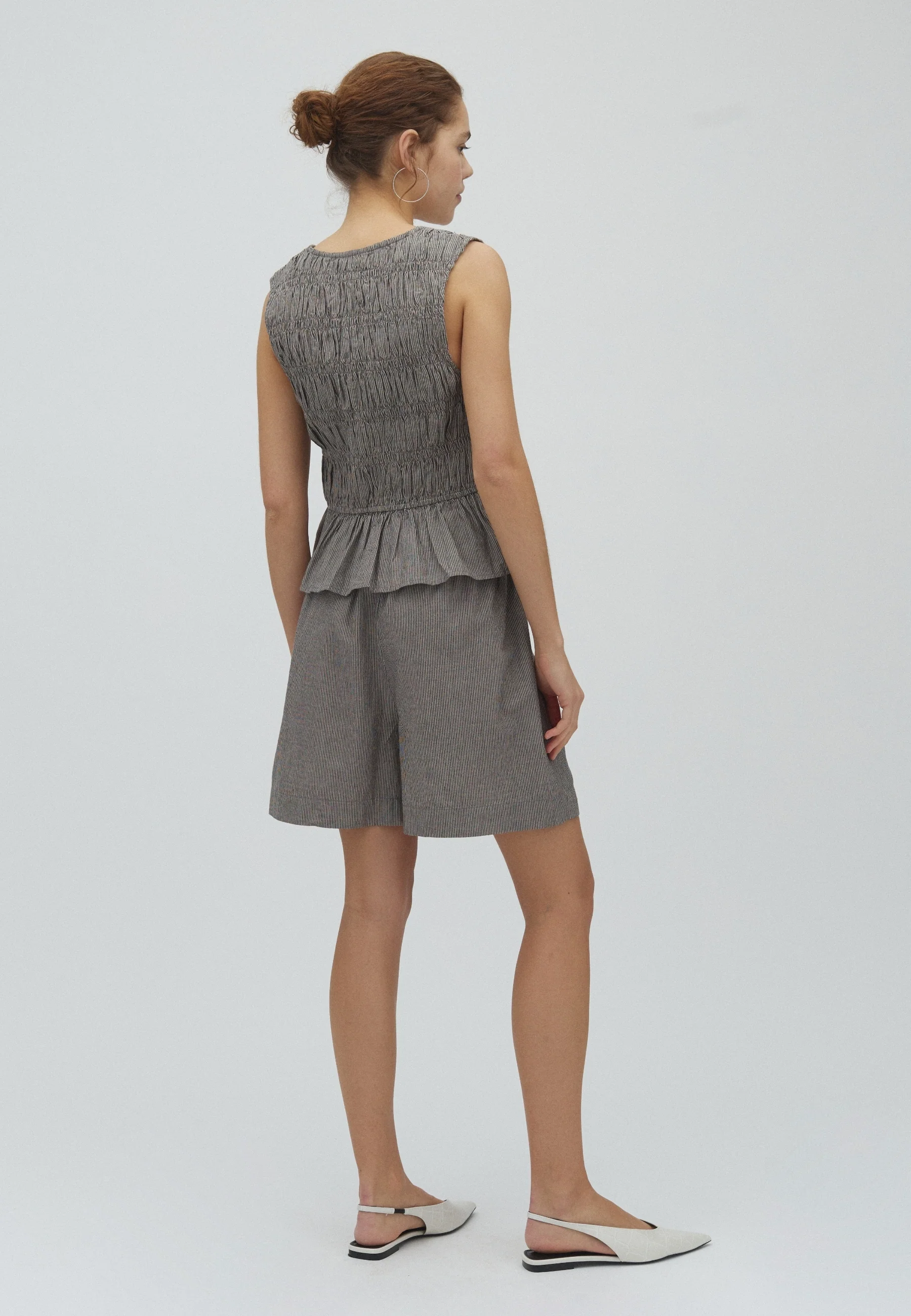 Meris-M Shorts - Java White Stripe - Image 3