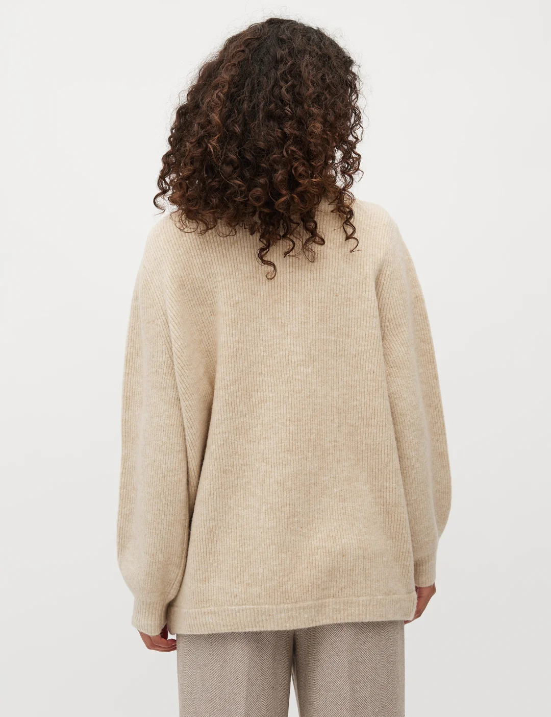 Miralinda-M Knit Cardigan - Oyster Melange - Image 3