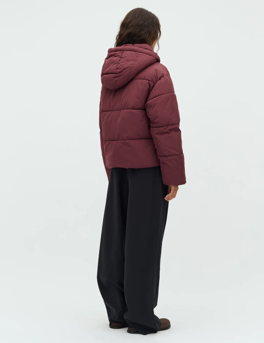 Mishal-M Puffer jacket - Vineyard Wine - Image 3