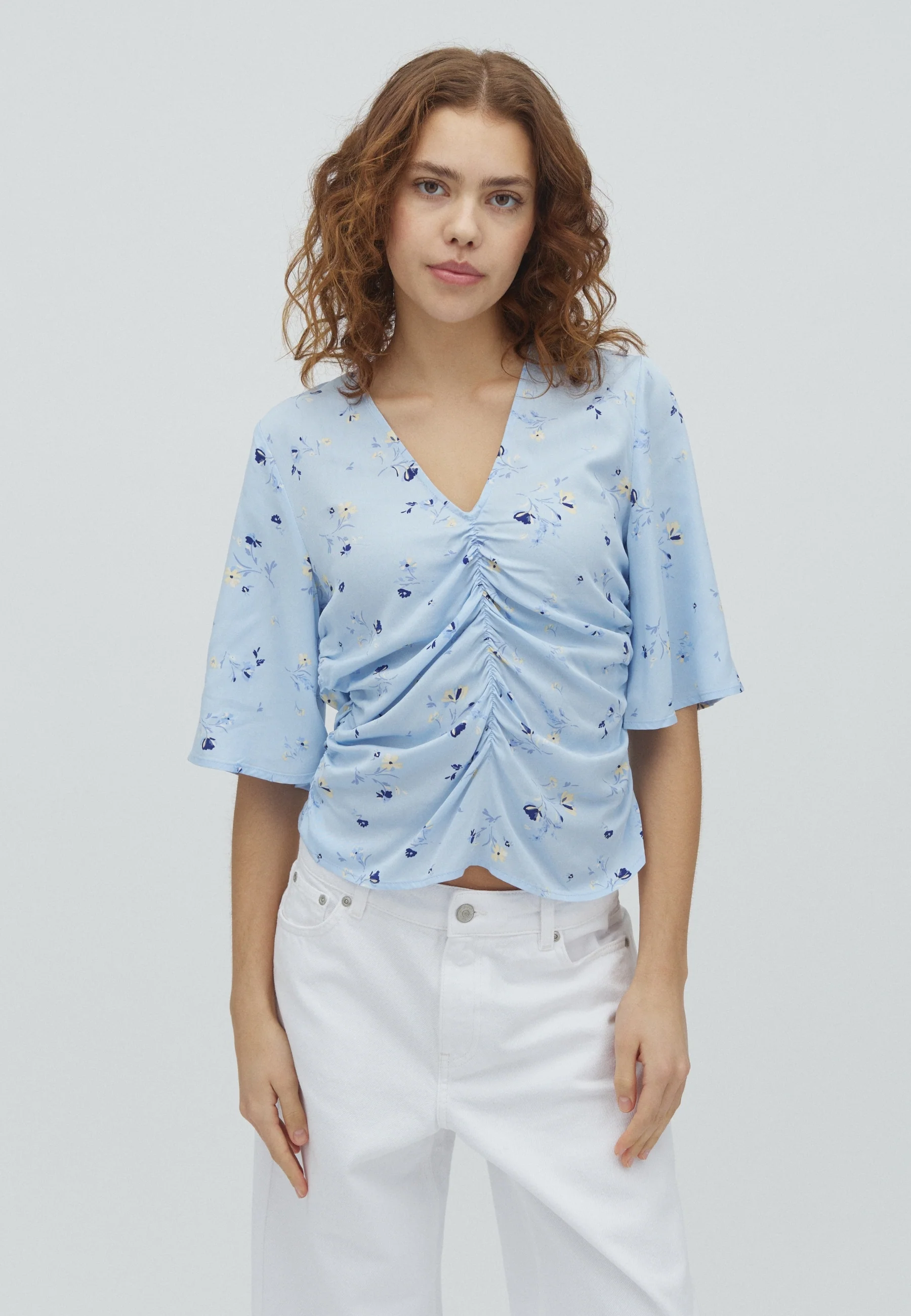 Mohana-M Top - Lupir Print Blue