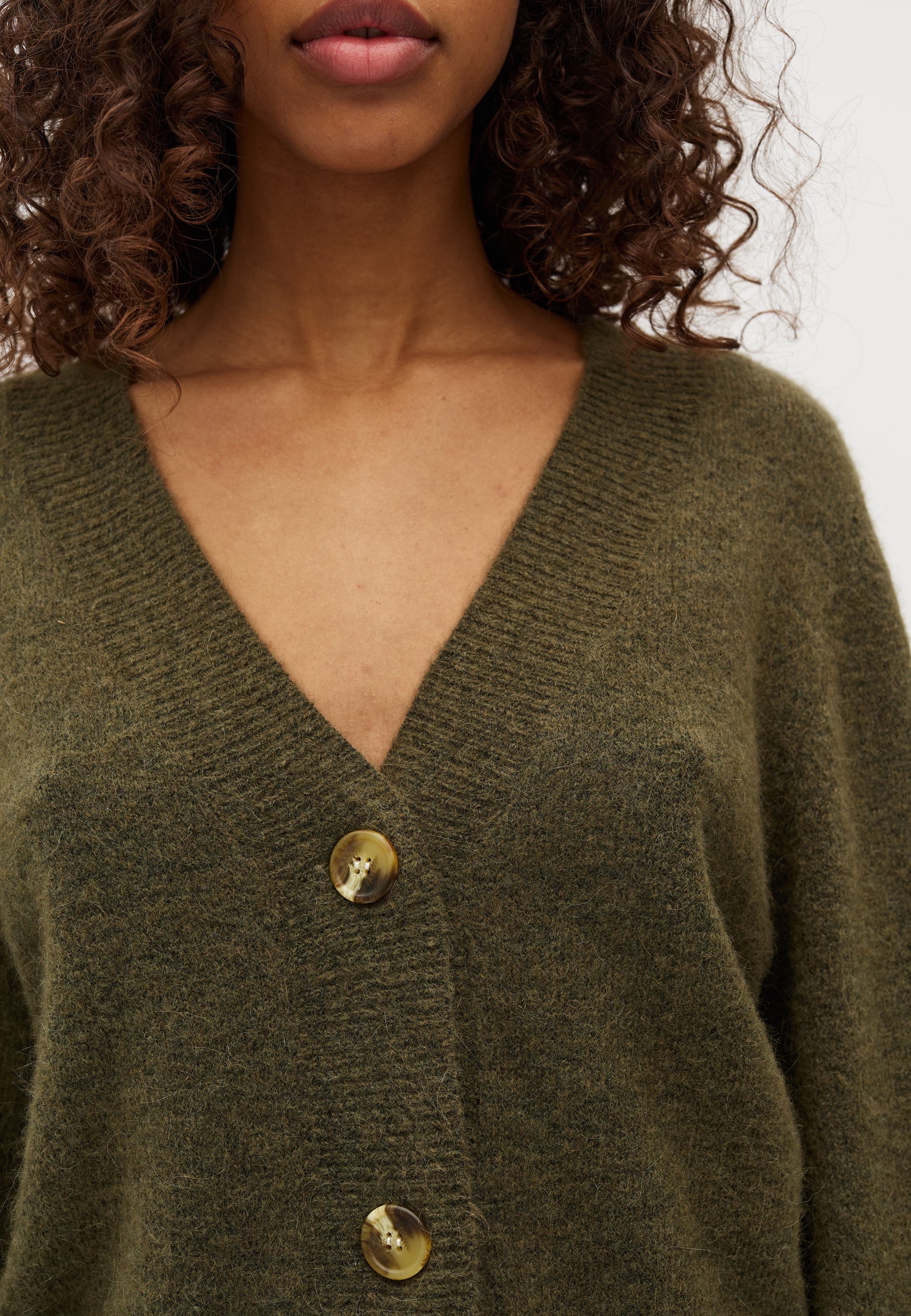 Molenda-M Knit Cardigan - Green Leaf - Image 2
