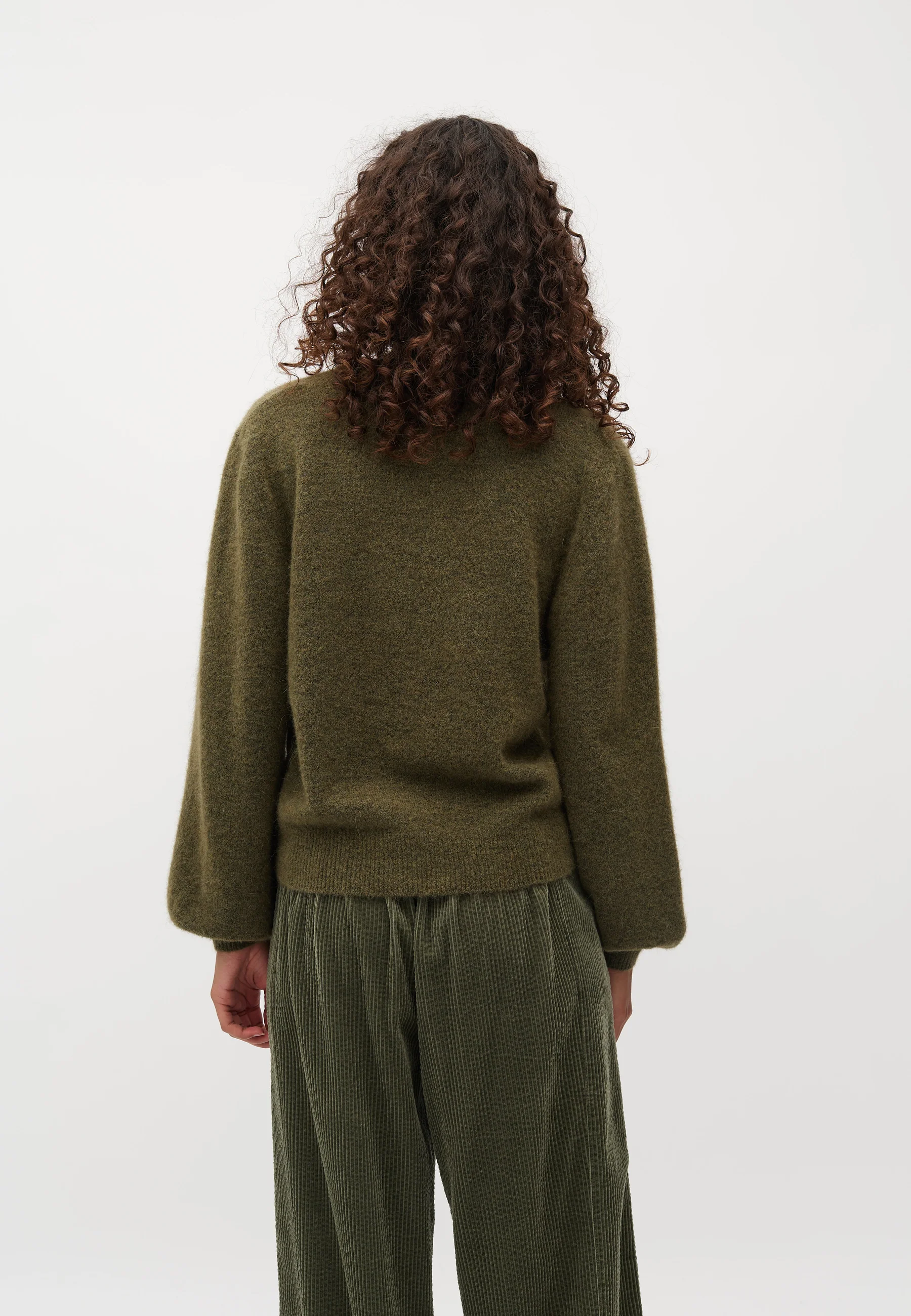 Molenda-M Knit Cardigan - Green Leaf - Image 3