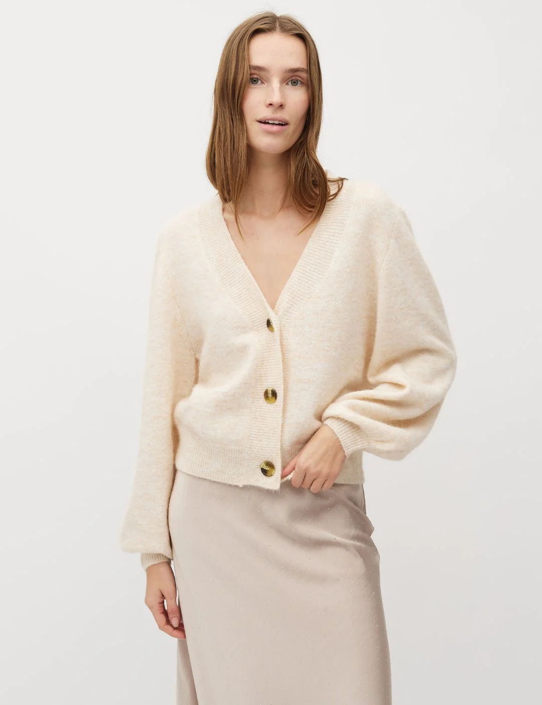 Molenda-M Knit Cardigan - Sugar Melange